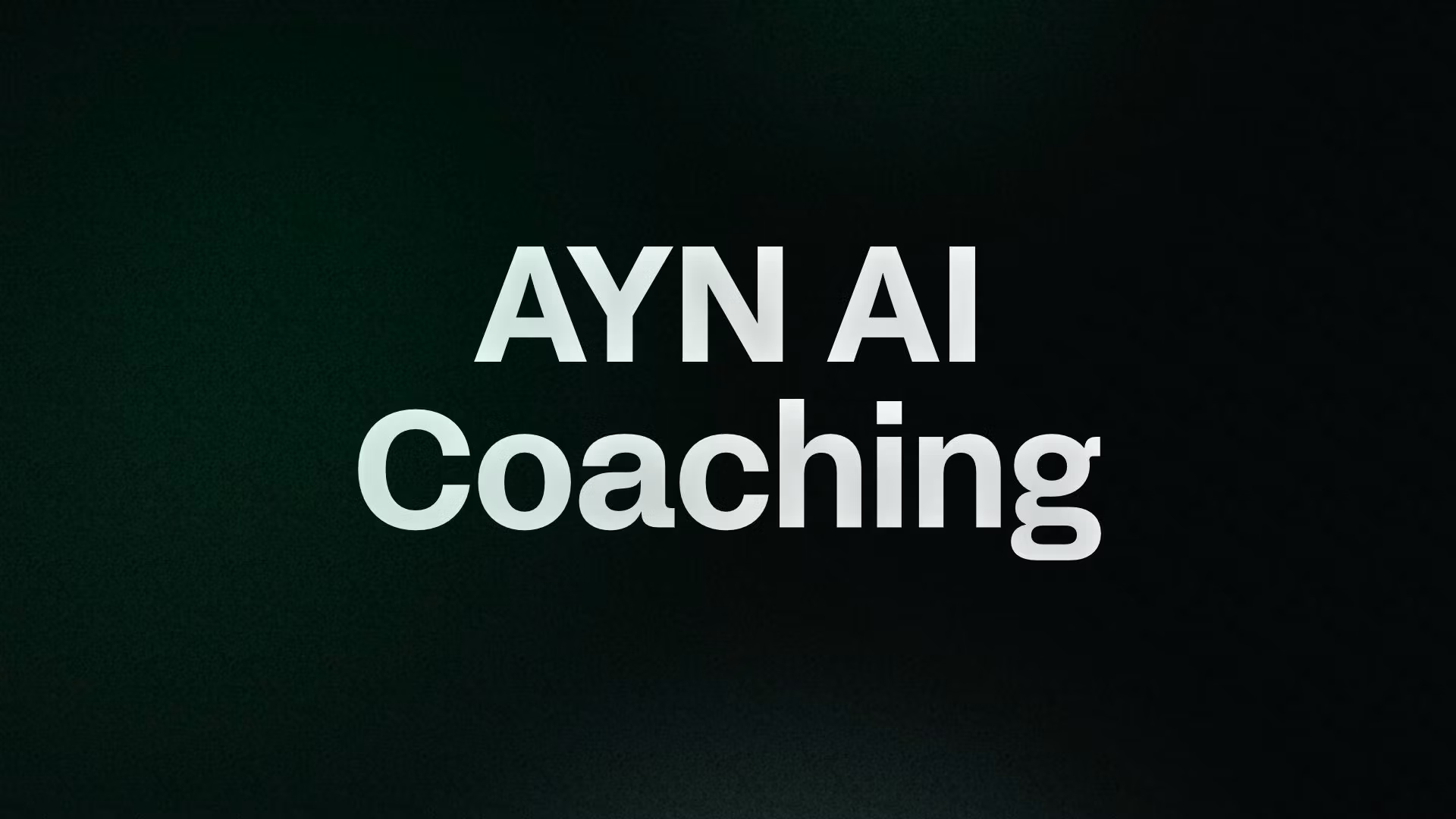 AYN AI Coaching