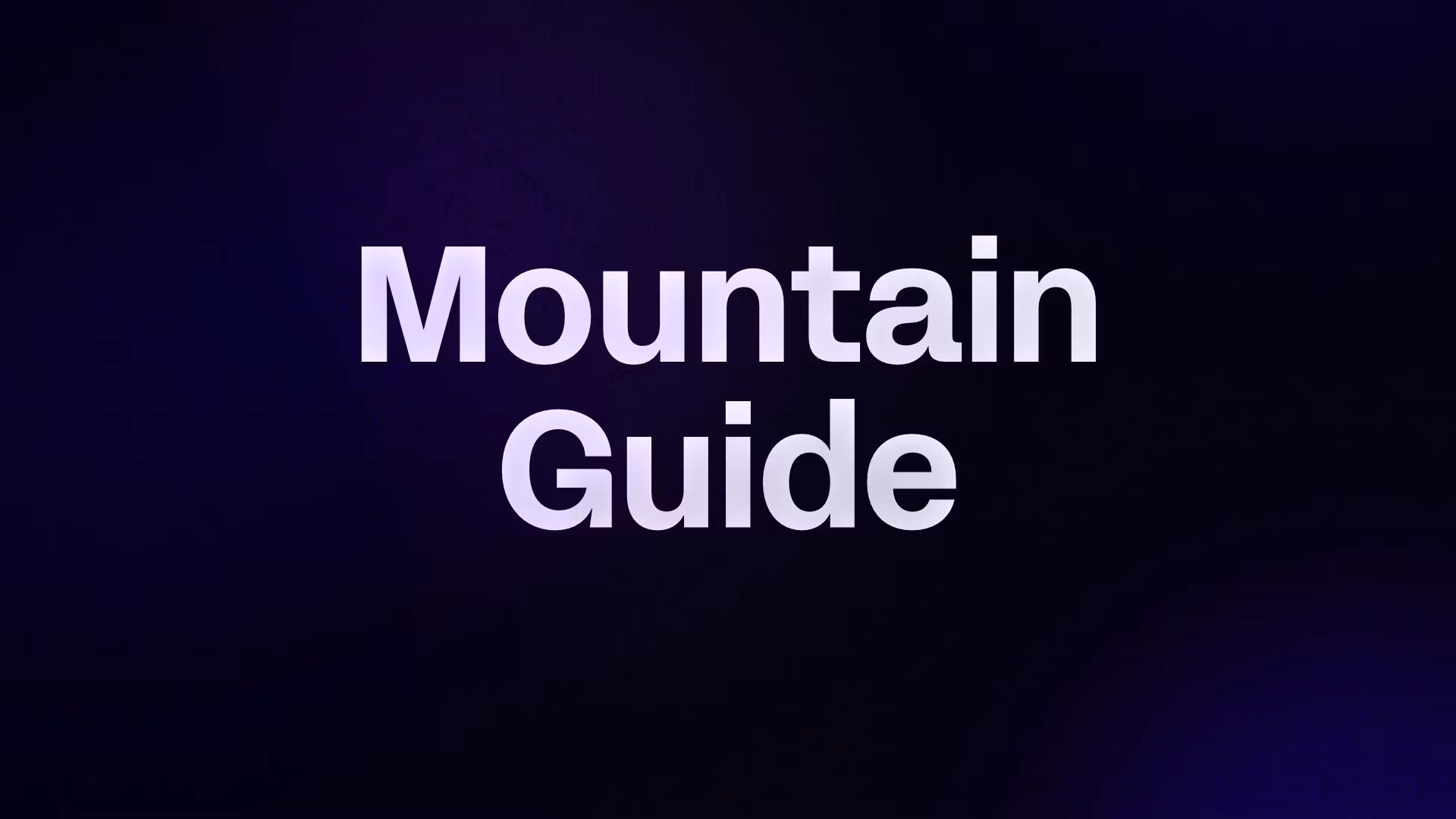 Mountain Guide