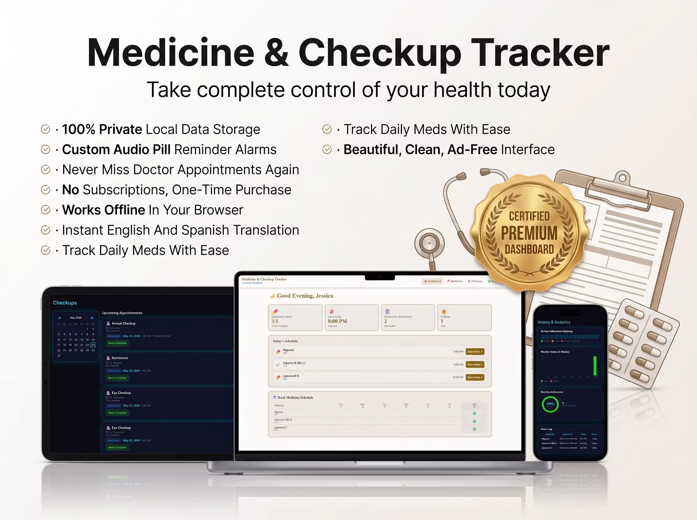 Medicine & Checkup Tracker