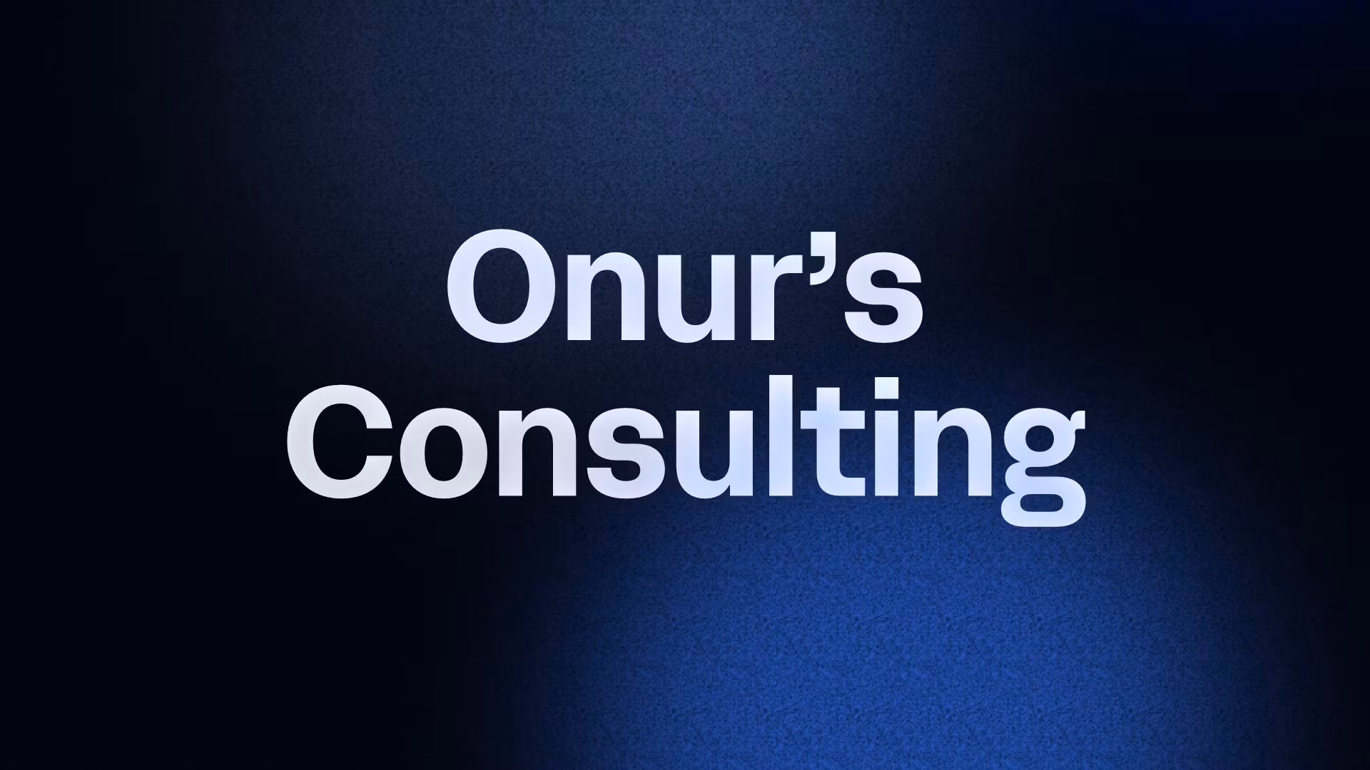 Onur’s Consulting