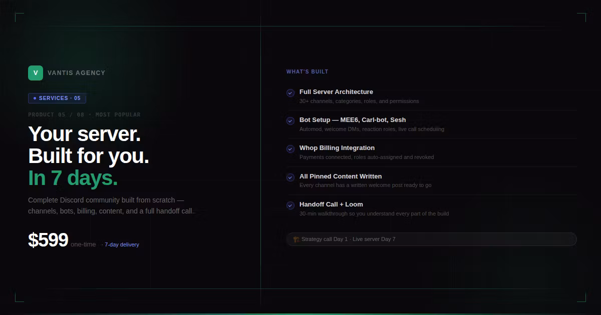DFY Discord Build