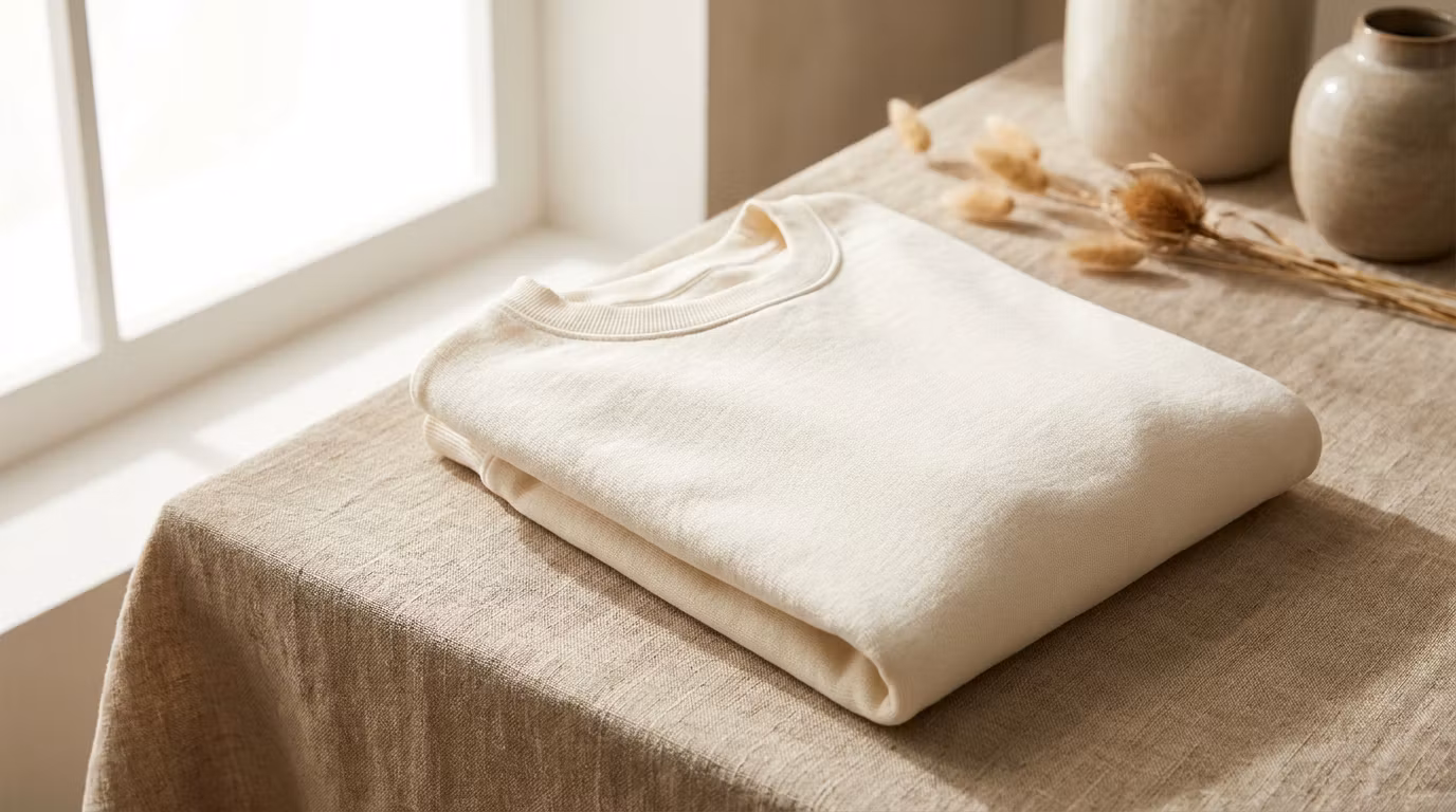 Cream Essential Crewneck