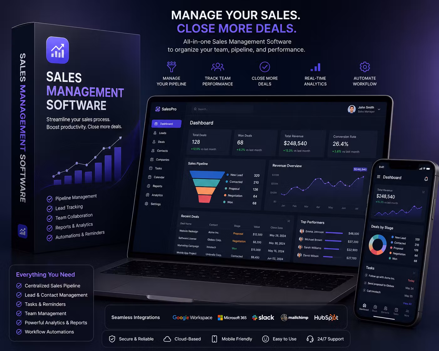 Sales management software