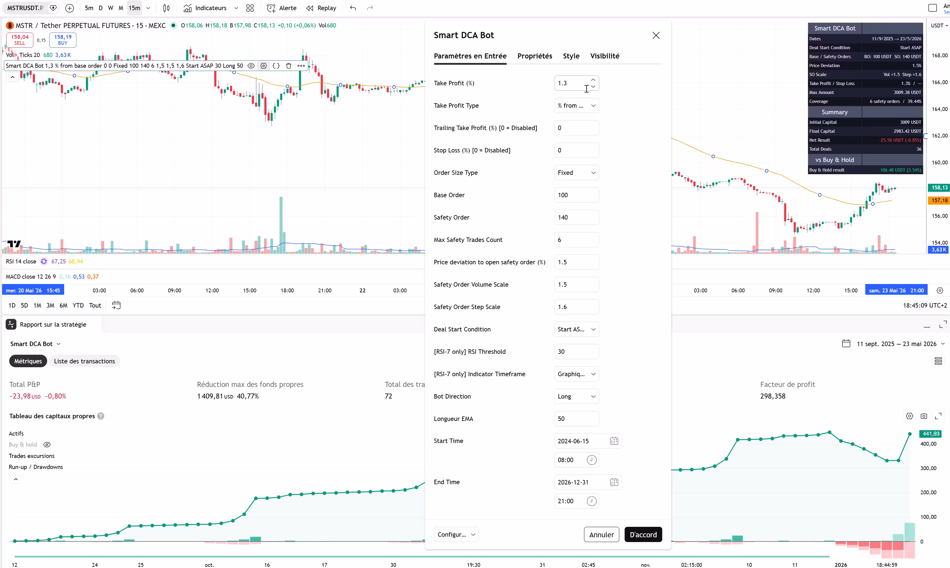 Smart DCA Bot - Trading View