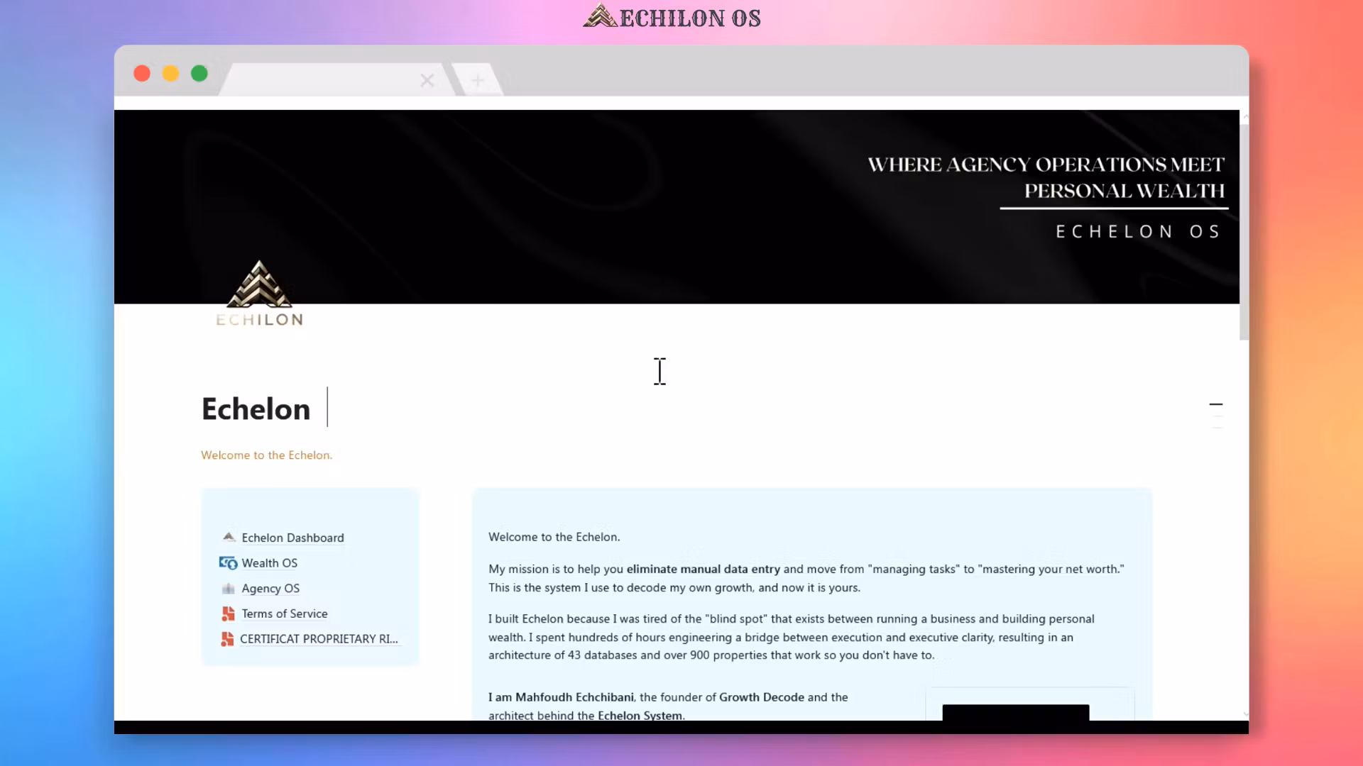 Echelon OS