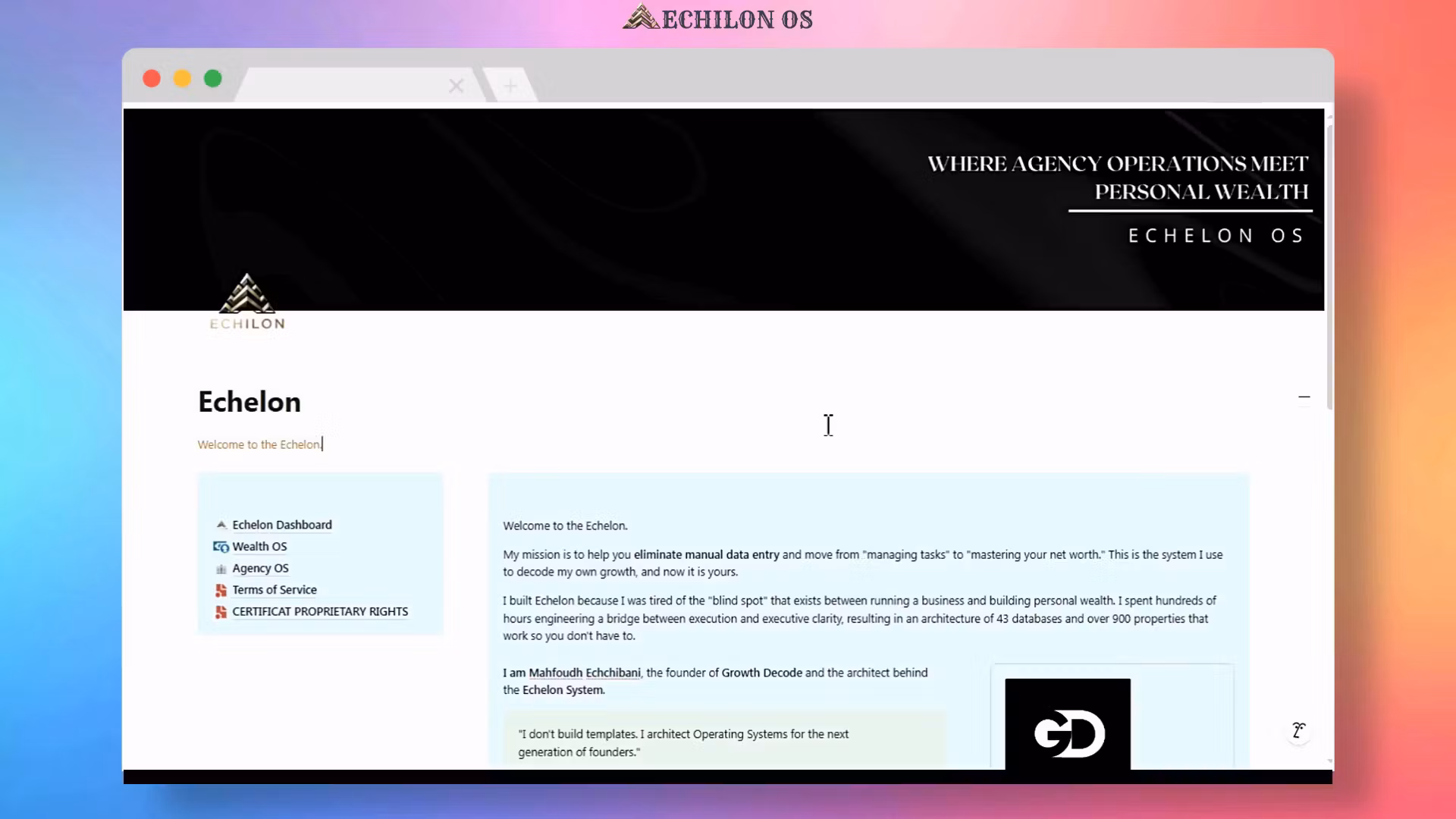 Echelon OS