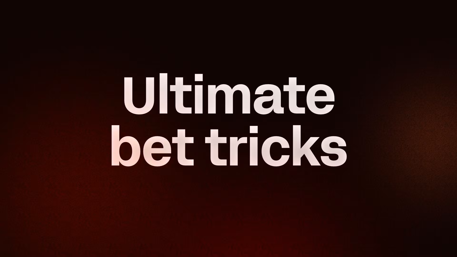 Ultimate Odds Blueprint