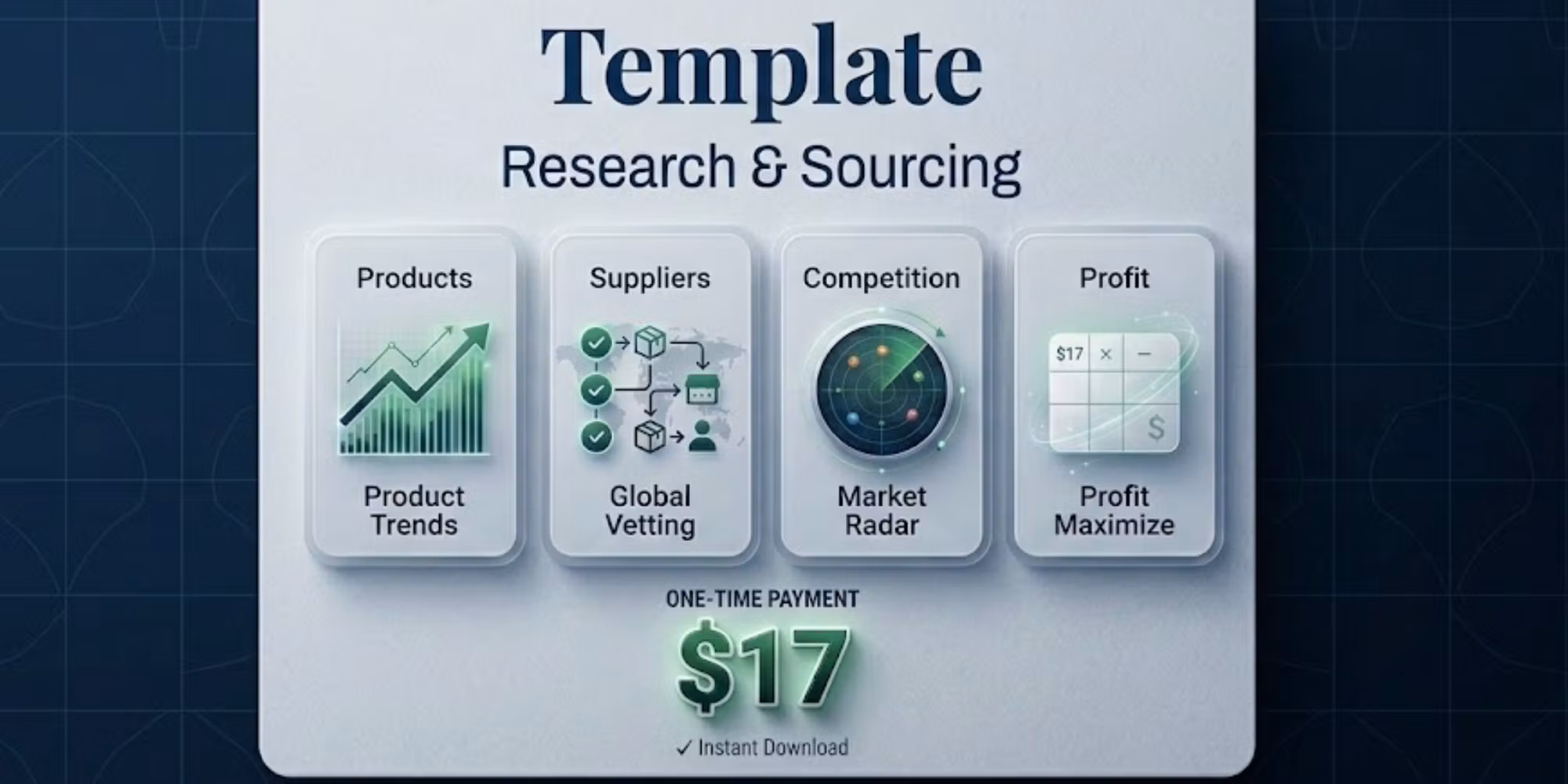 Dropshipping Product Research & Sourcing Template