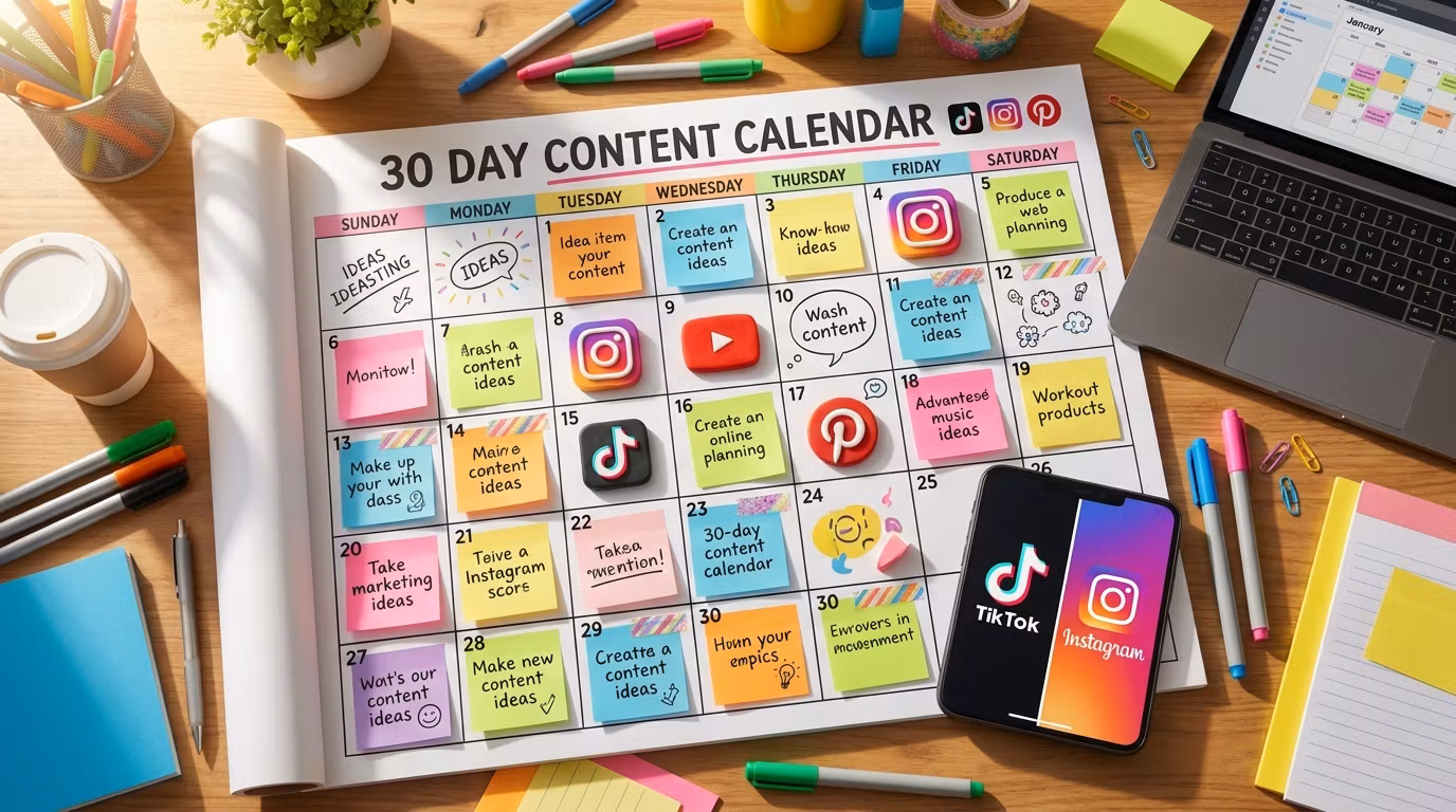 AI 30-Day Content Calendar System