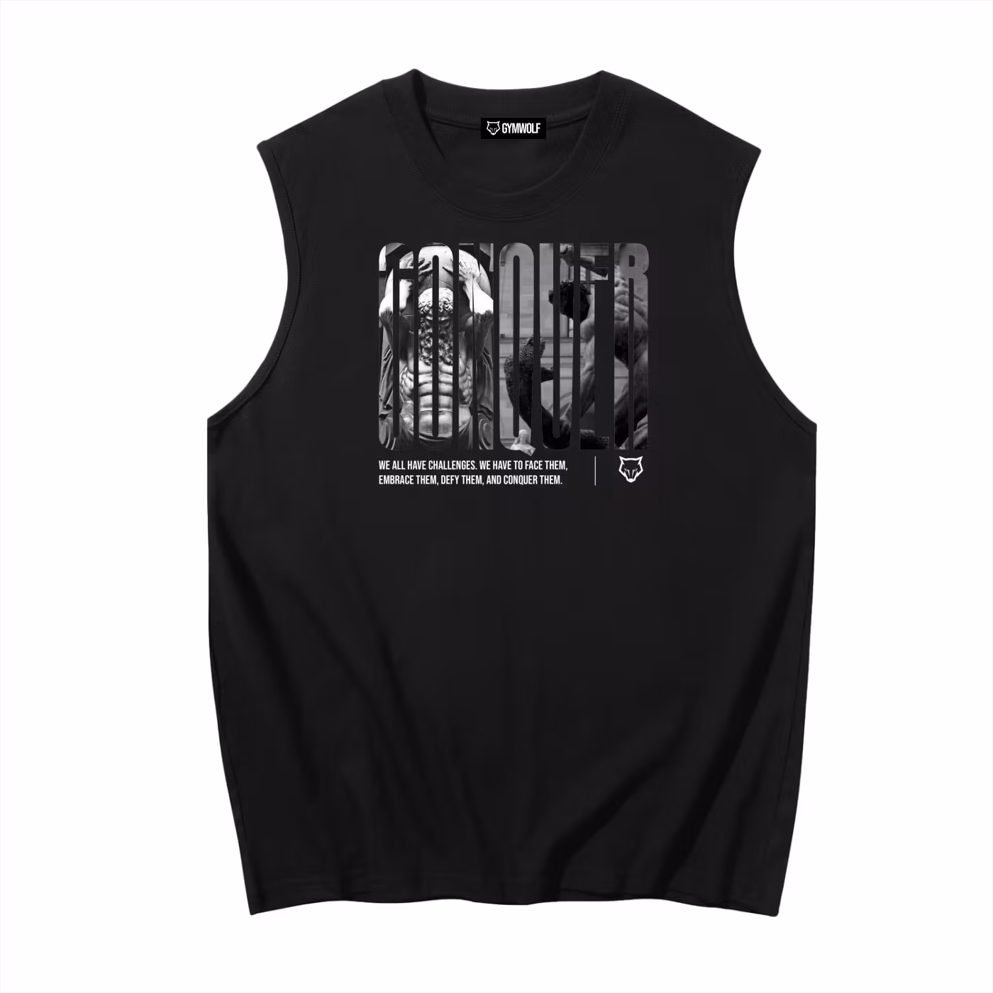 Men's Conquer Sleeveless Cotton Tank Top