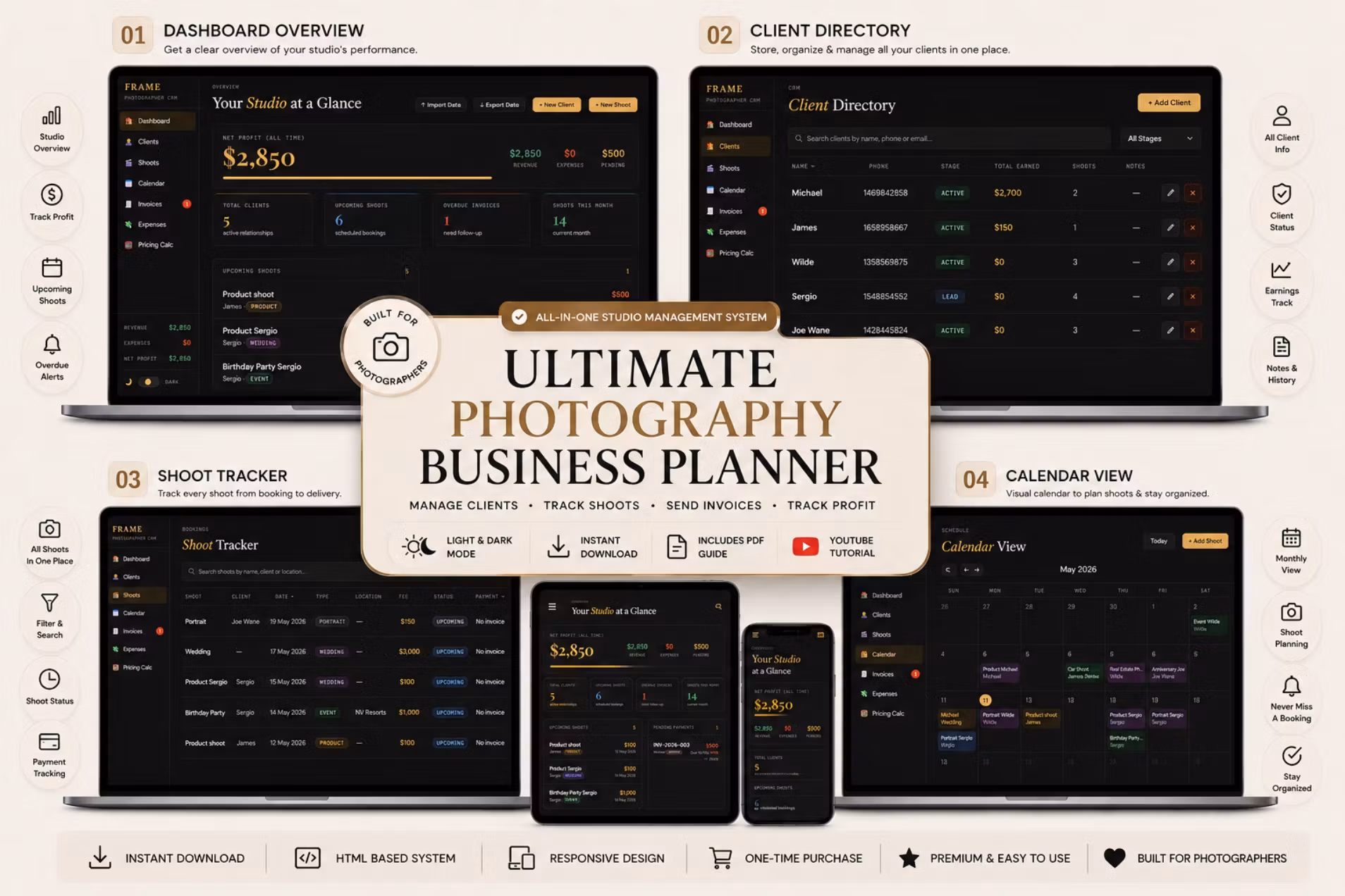 The Ultimate Photography Business Planner | Frame