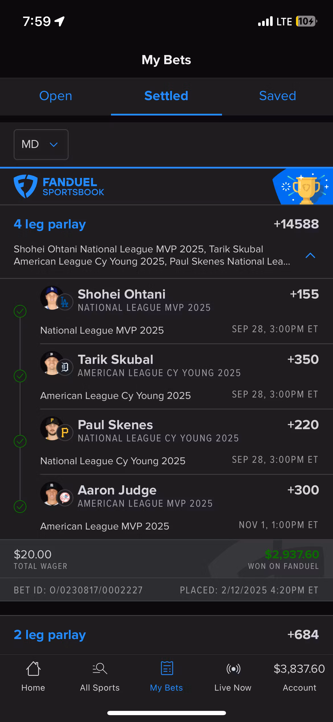 2 1 0 0 PICKEM