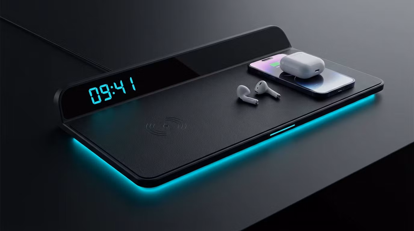 Smart Wireless Charging Desk Pad
