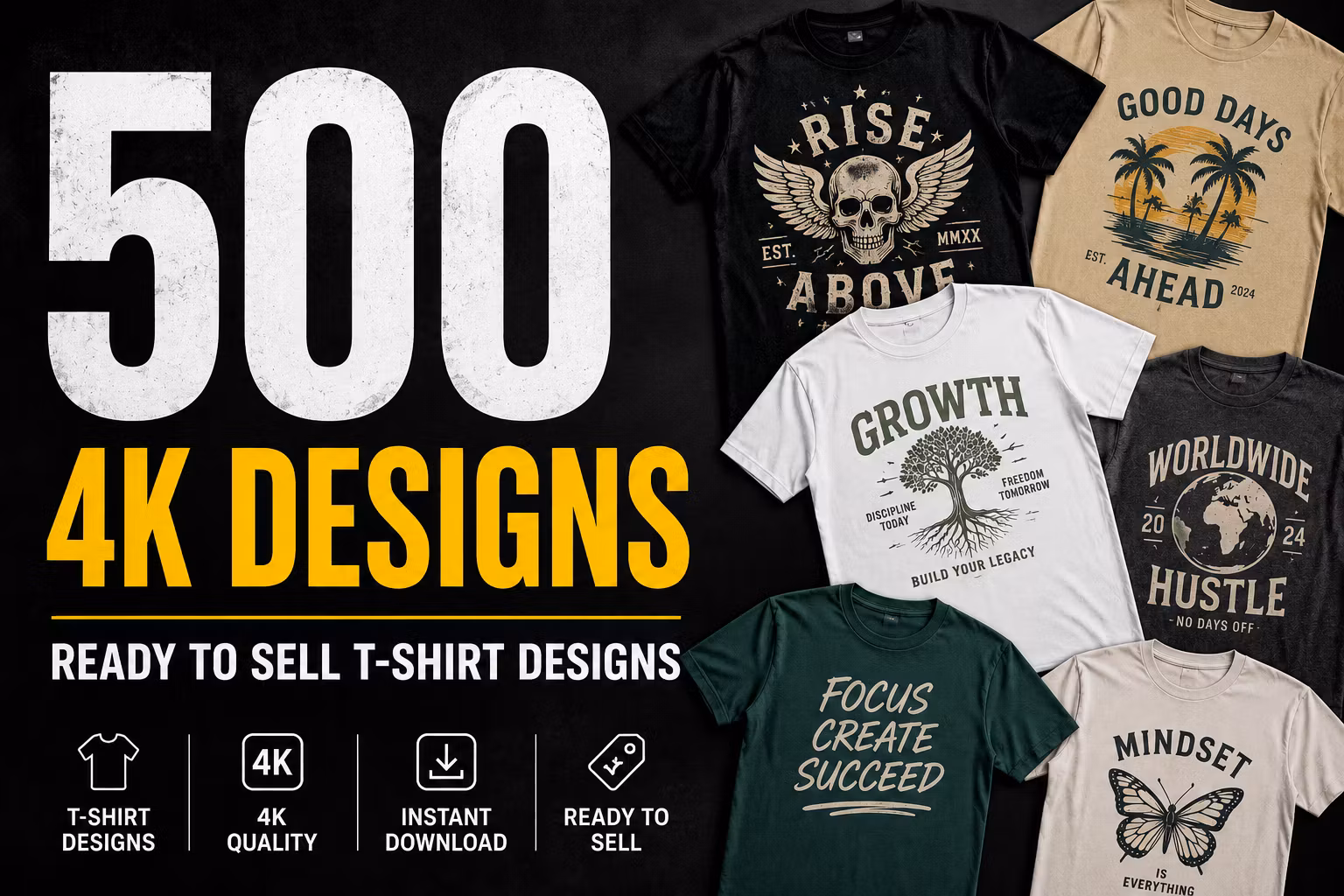 The Viral Vault™ — 500 Designs 4K