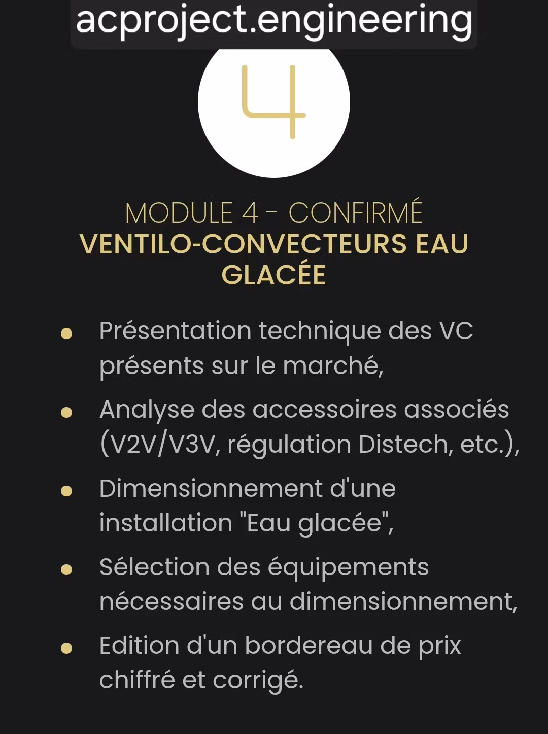 MODULE N°4 : VENTILO-CONVECTEUR