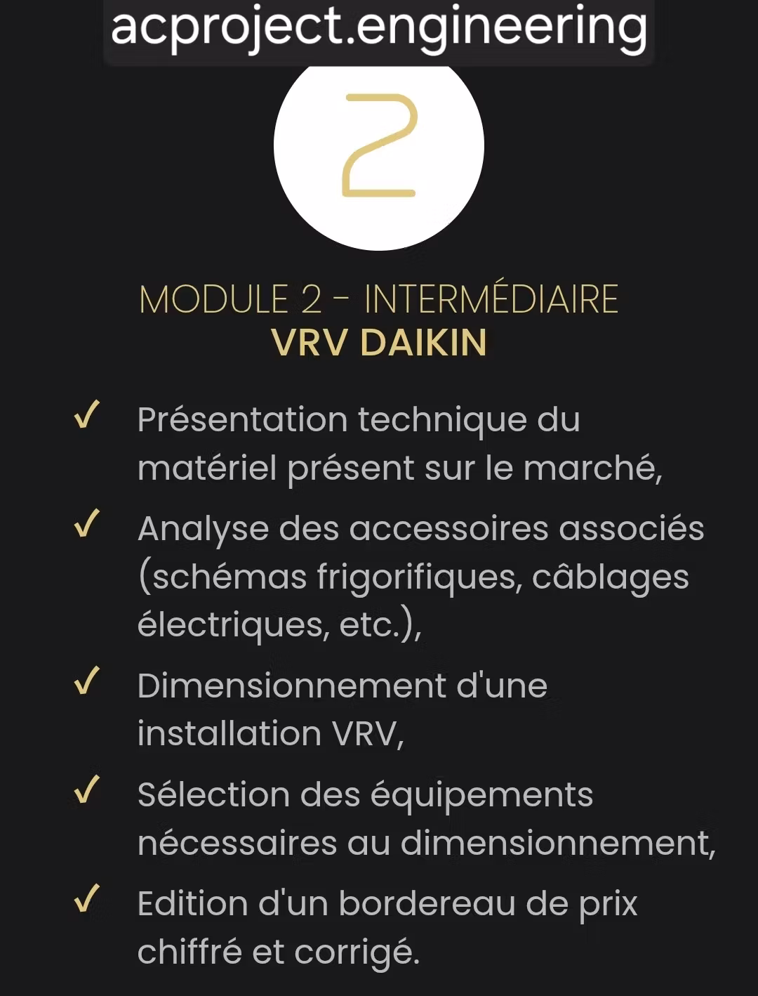 MODULE N°2 : VRV