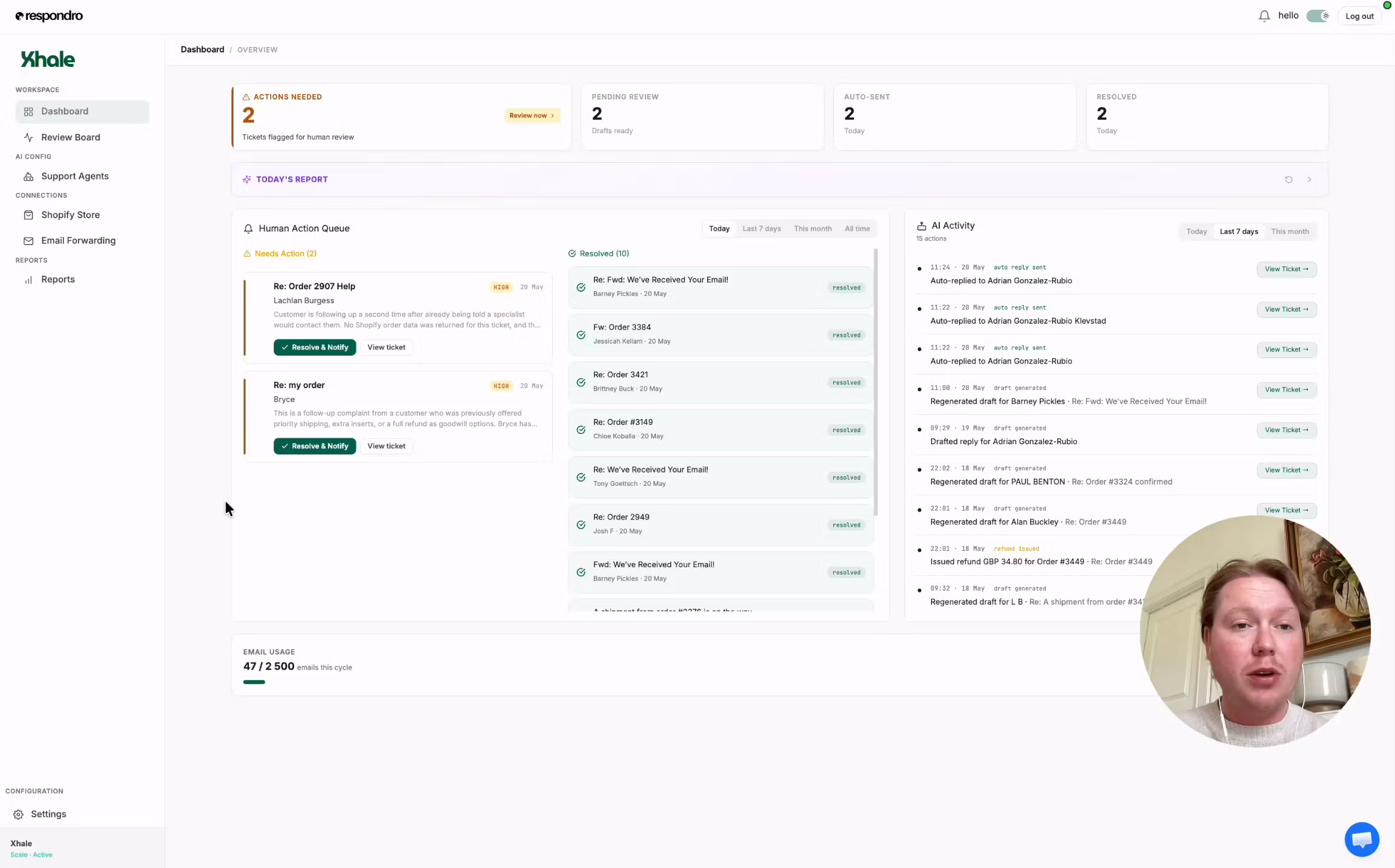 Respondro AI Customer Service Automation
