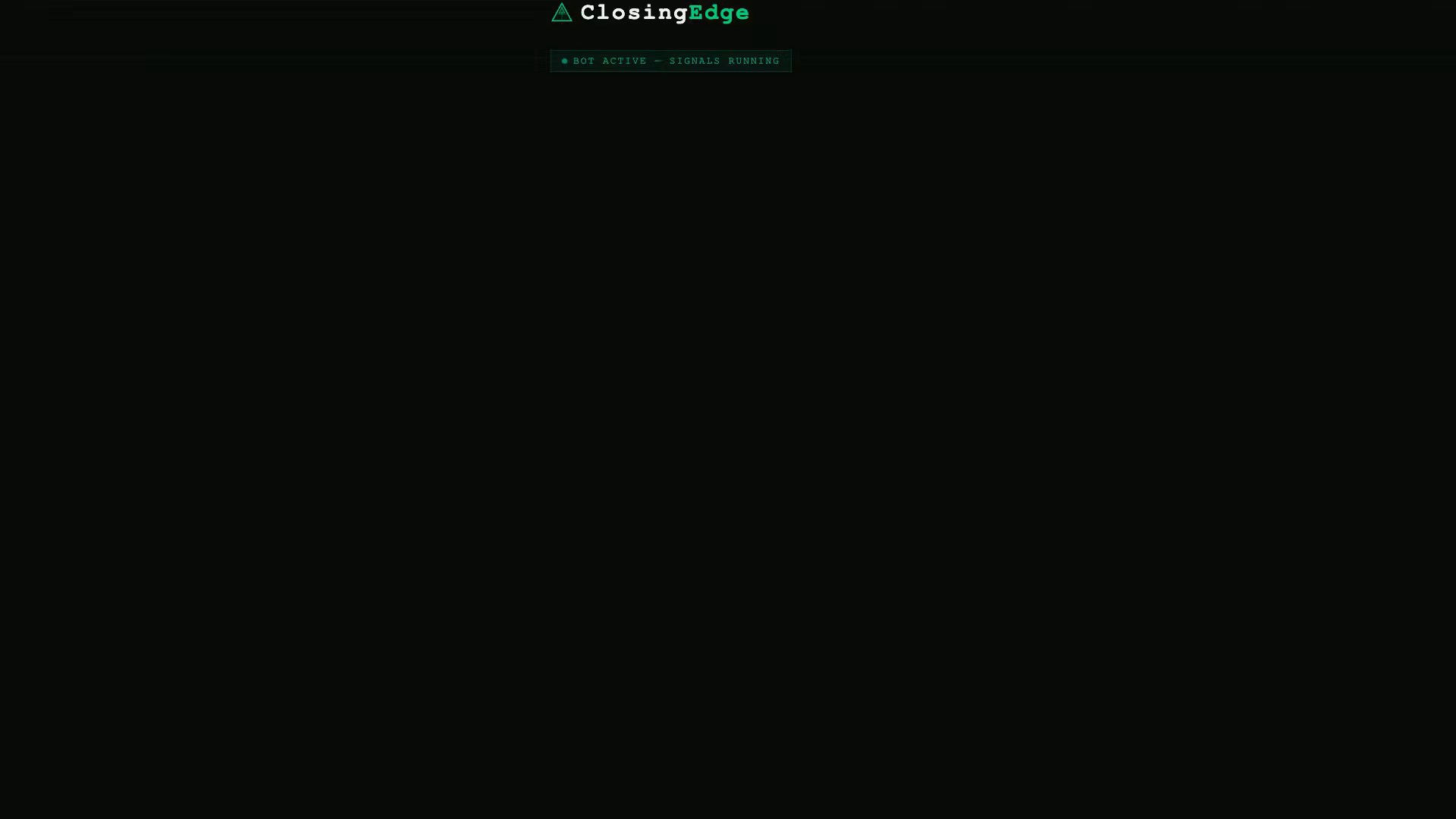 ClosingEdge Signals