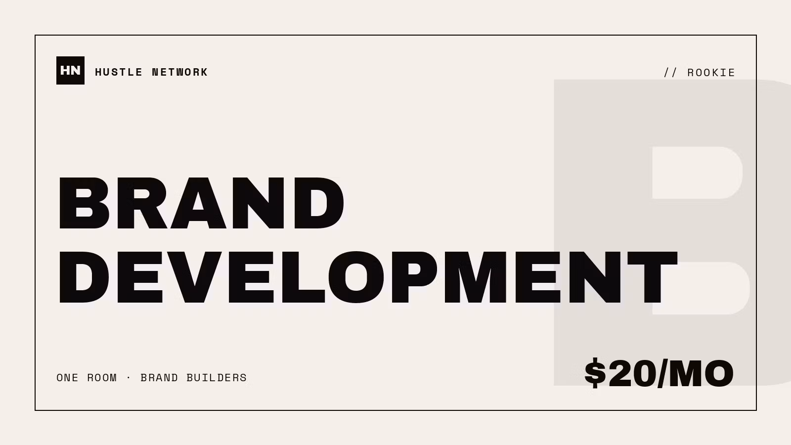 Rookie — Brand Development