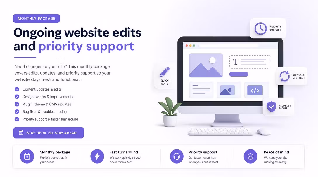 Website Edits & Support