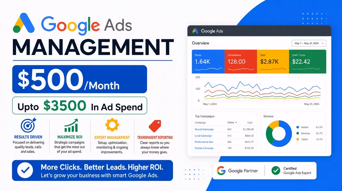 Google Ads Management $500