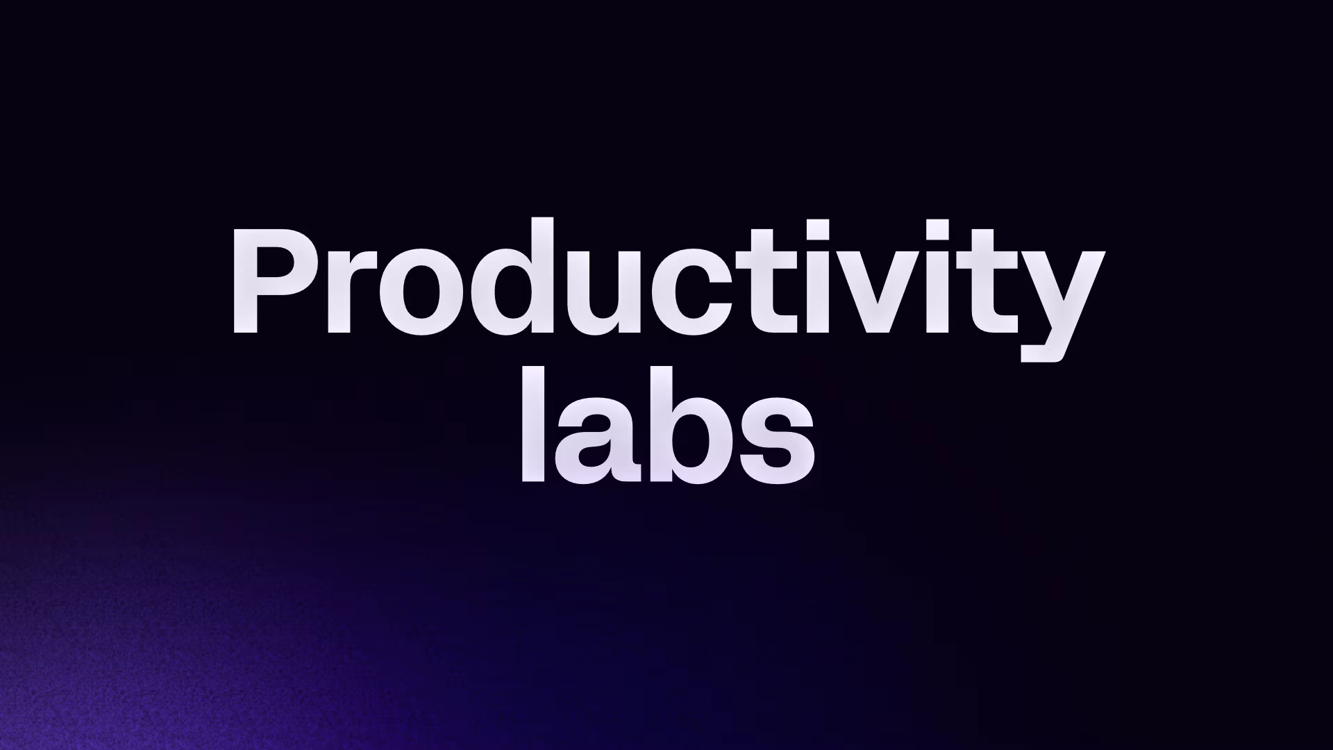 Productivity labs