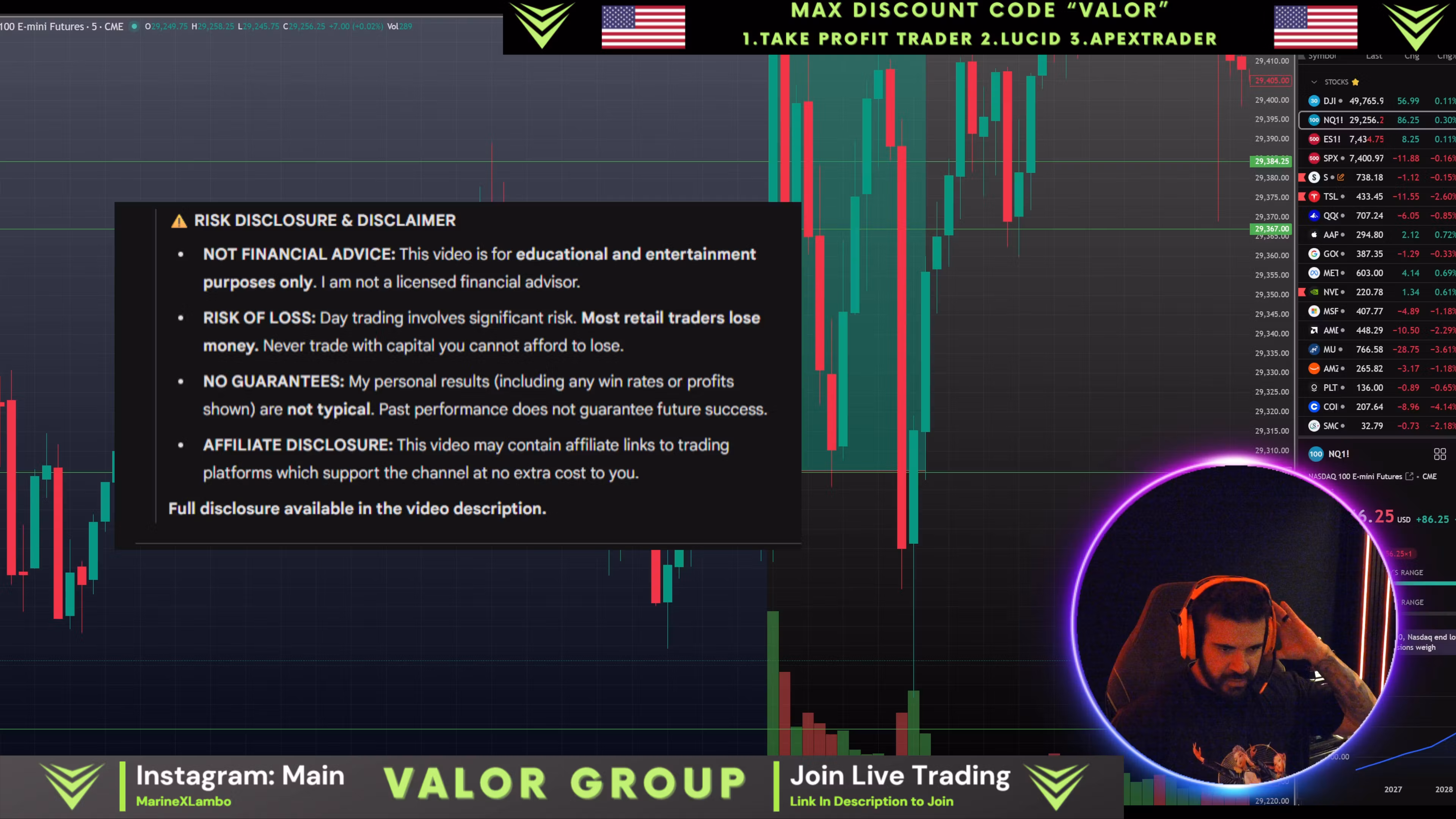 ValorGroup Live Trading