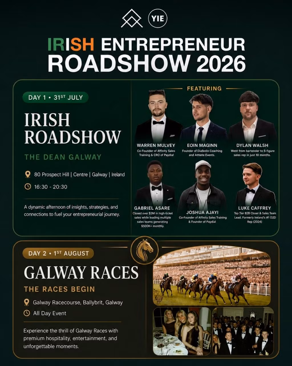 The Irish Entrepreneur Roadshow Galway Day 1  - Friday 31st July