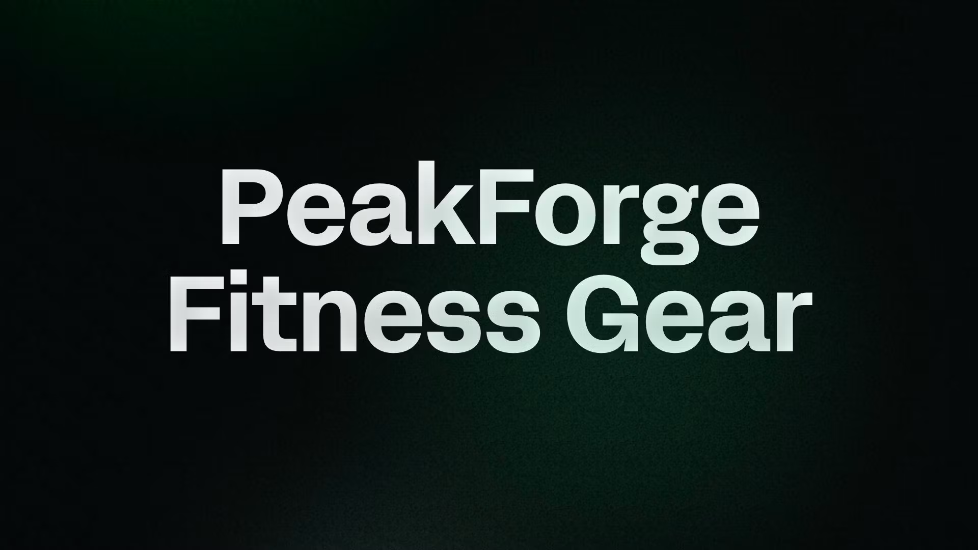 PeakForge Fitness Gear