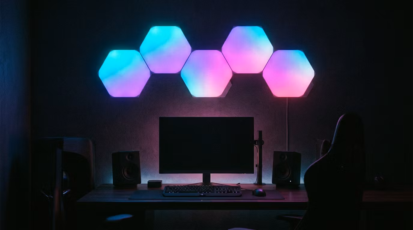 RGB Hexagon Wall Panels