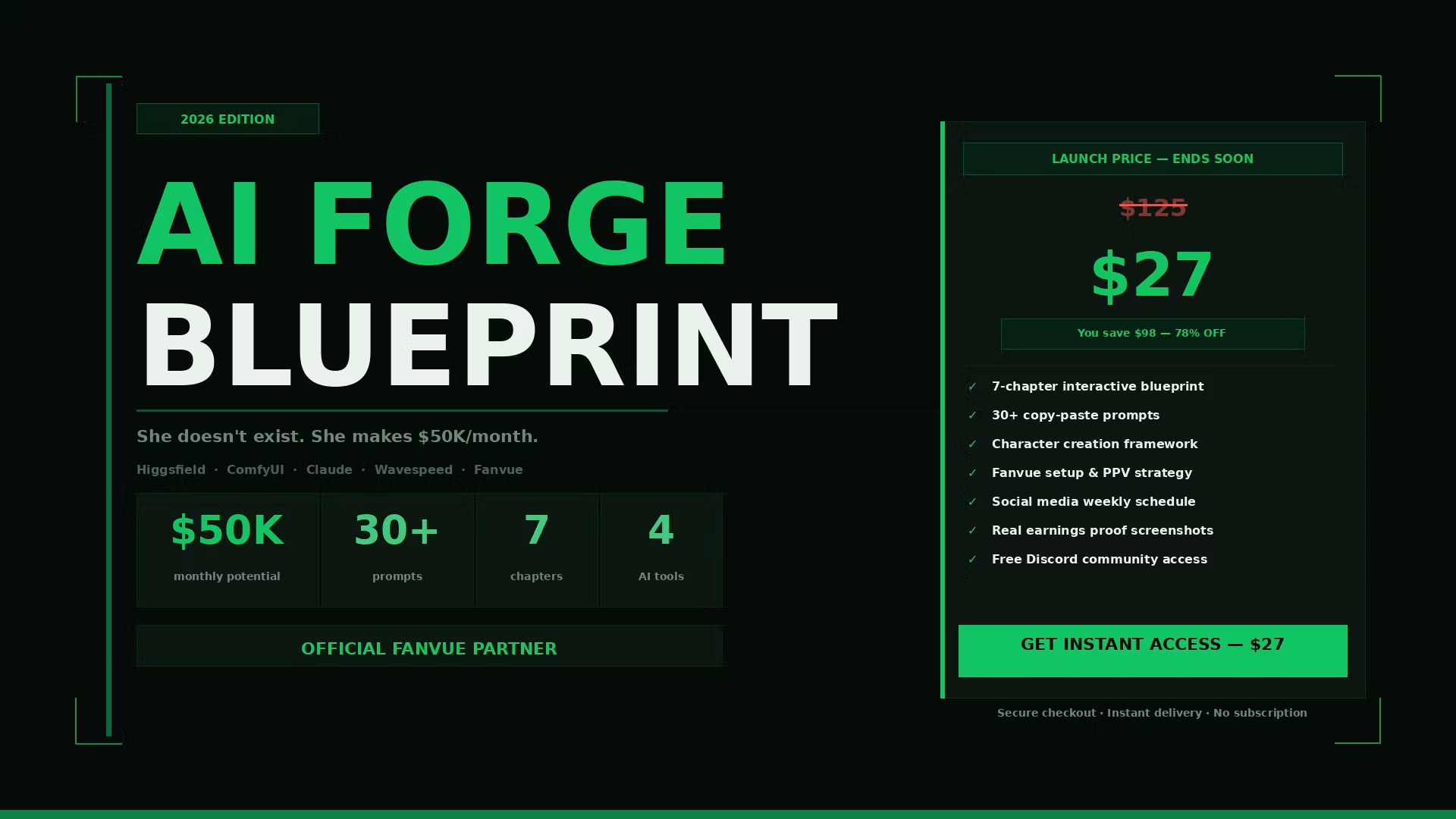 AI FORGE BLUEPRINT 50K$/MONTH.