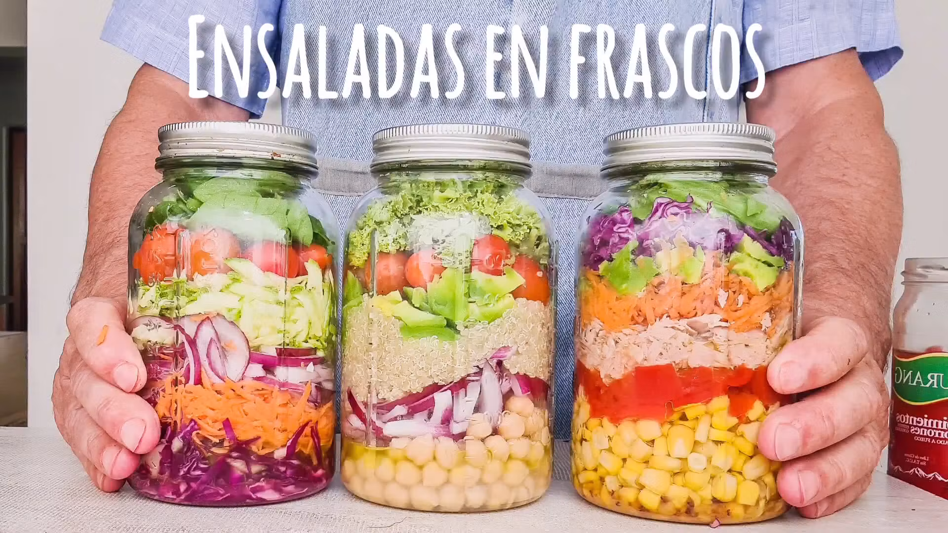 Ensaladas en Frasco: 60 Recetas + 40 Aderezos + 5 Bonos