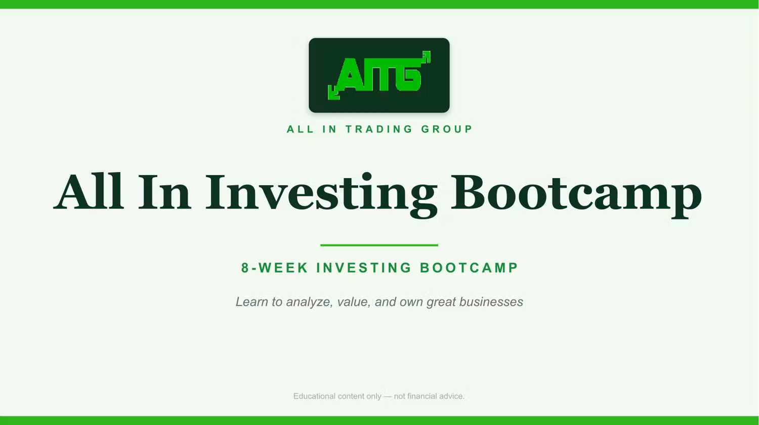 AITG - 8-Week Investor Cohort