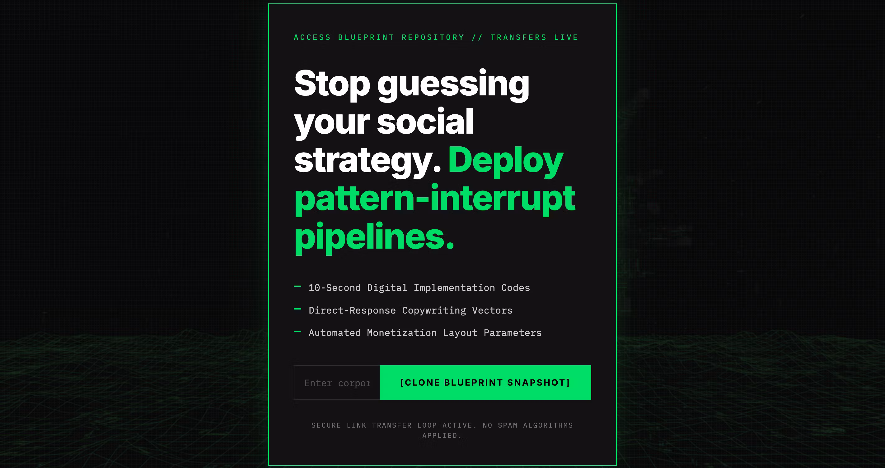 The Database Acquisition Landing Core