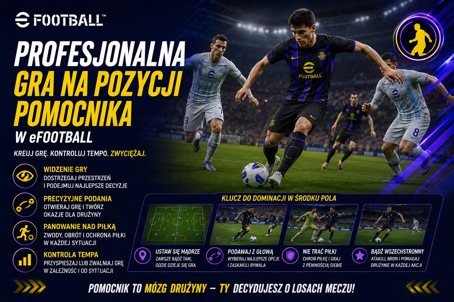 Profesjonalny poradnik dotyczący pomocników w Efootball