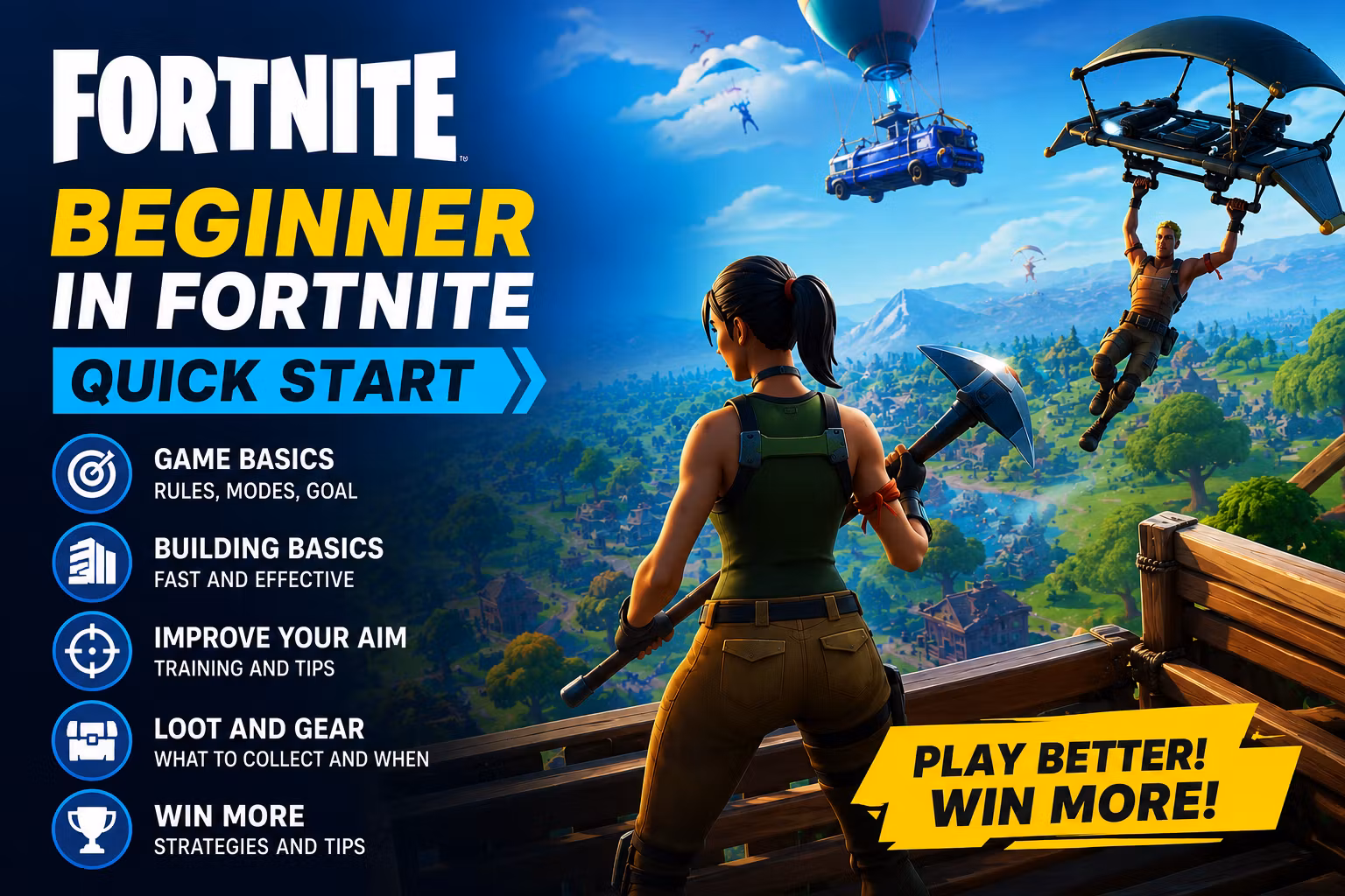 Beginner in Fortnite - Quick start 🎮🚀