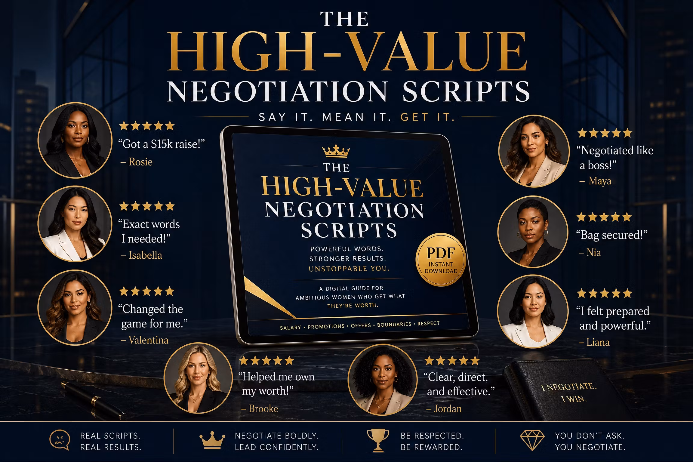 THE HIGH-VALUE NEGOTIATION SCRIPTS: The Alpha Woman’s Playbook