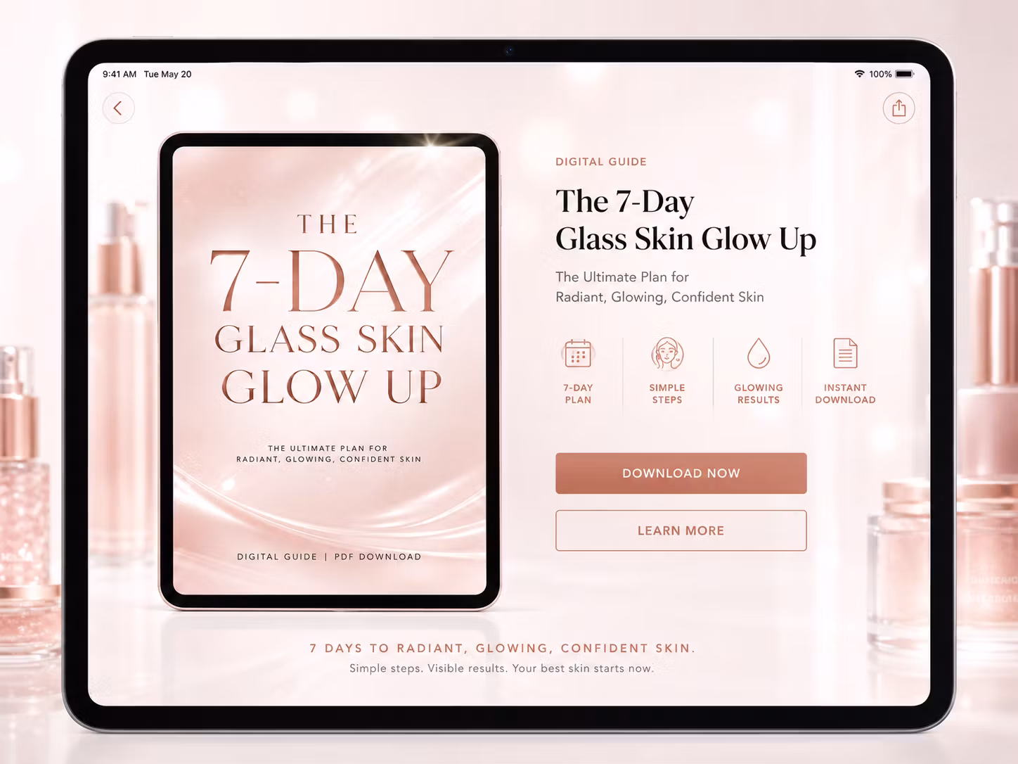 THE 7-DAY GLASS SKIN GLOW UP: The Ultimate Aesthetic Reset