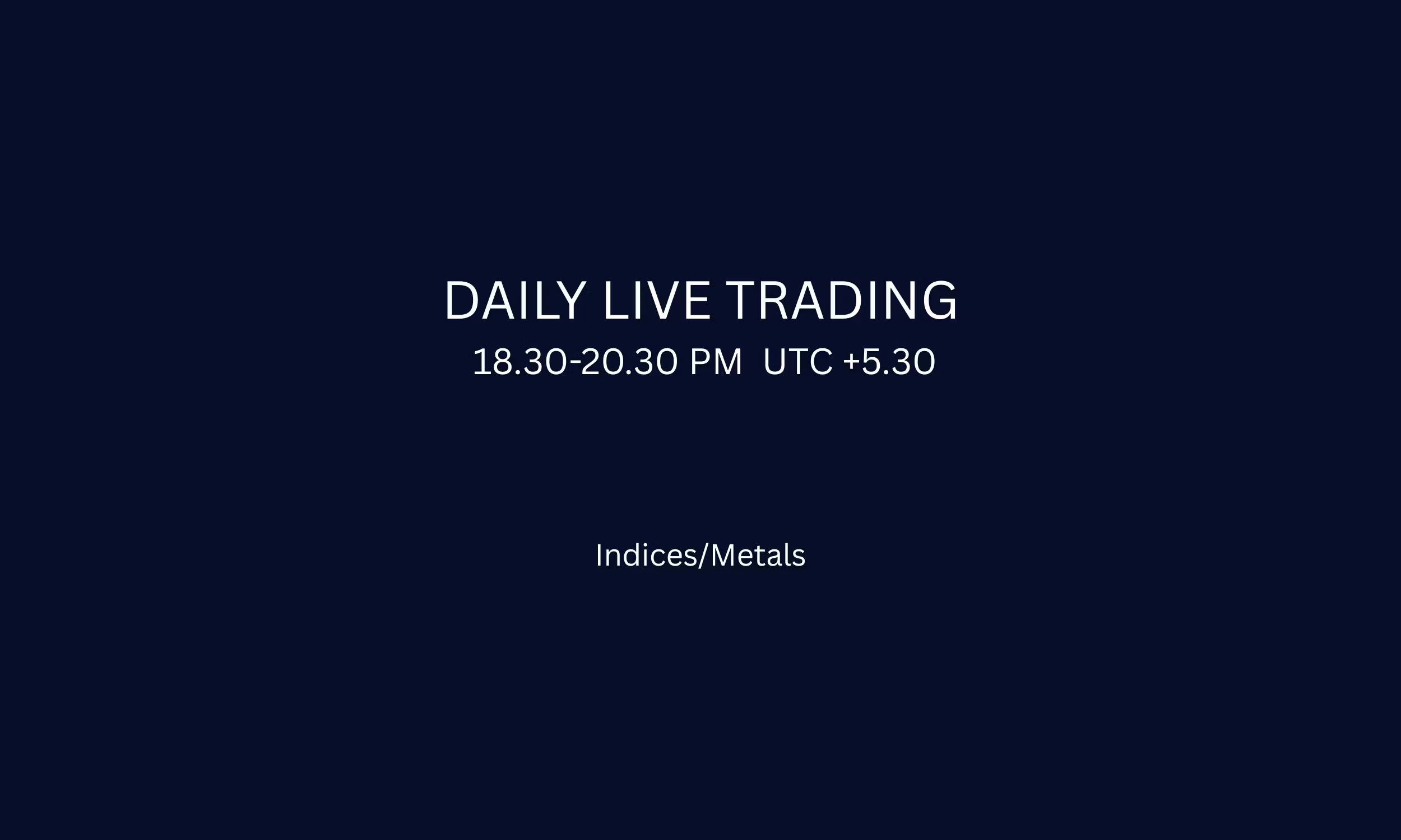 Daily Live Trading