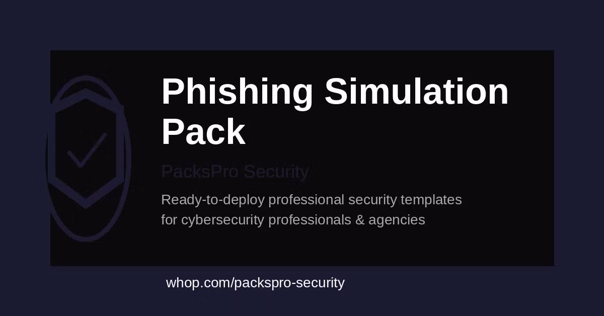 Phishing Simulation Pack