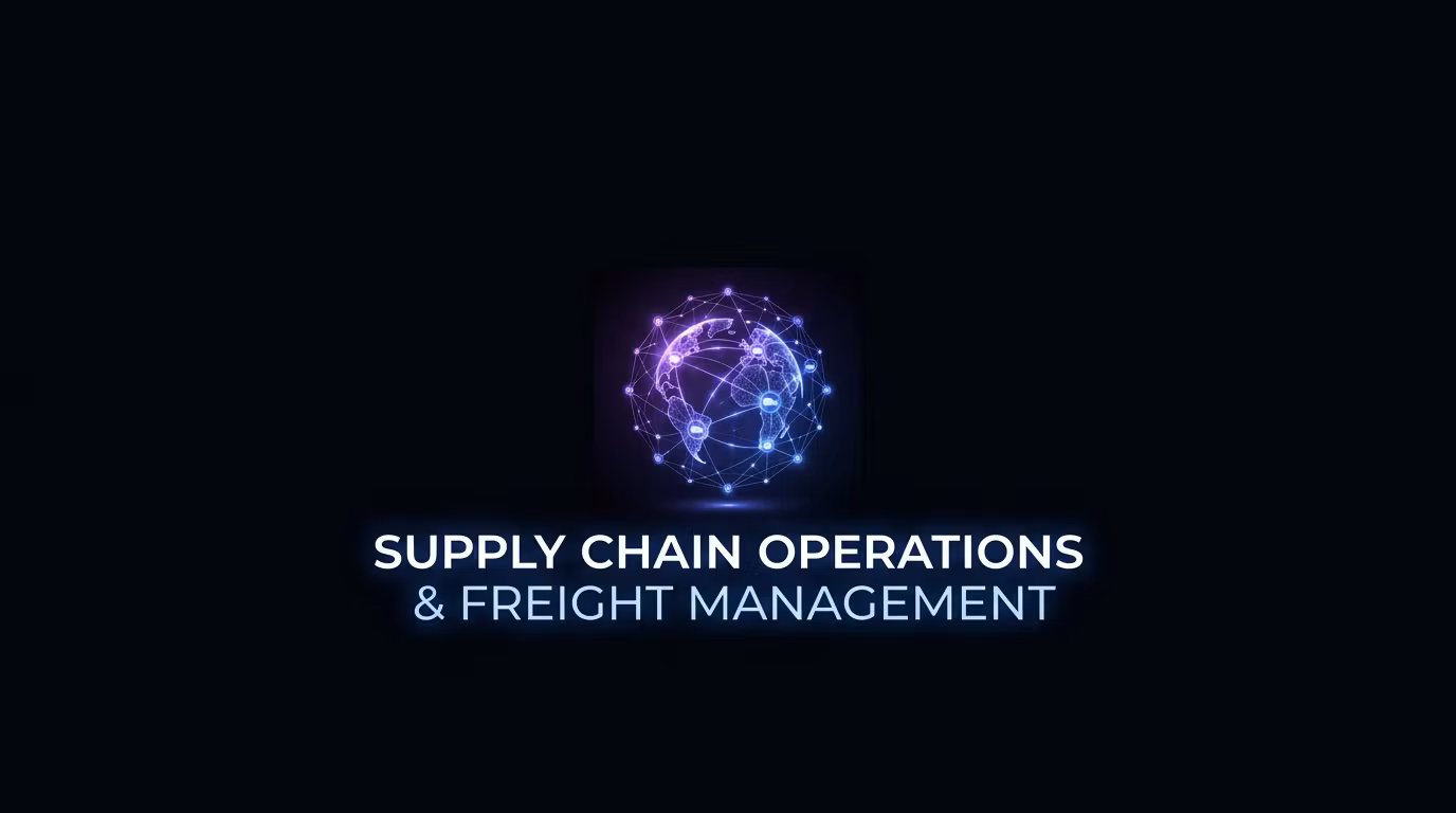 Supply Chain Operations & Freight Management