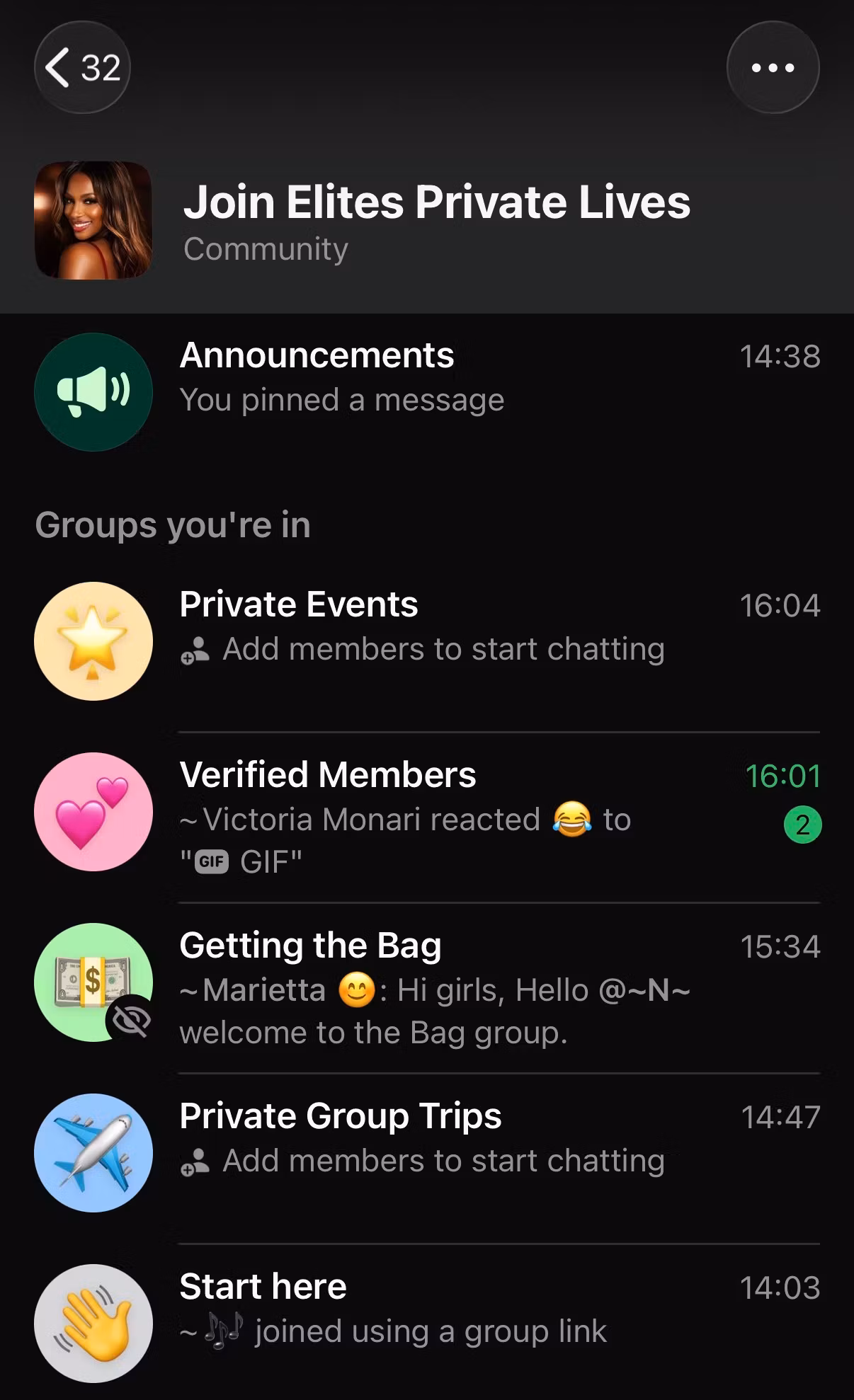 Join Elites WhatsApp Group