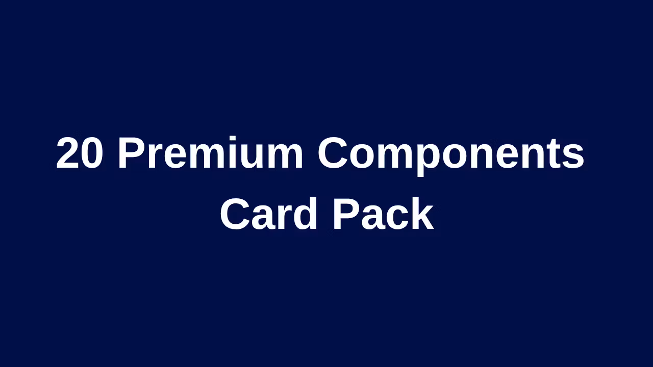 20 Premium HTML & CSS Card Components