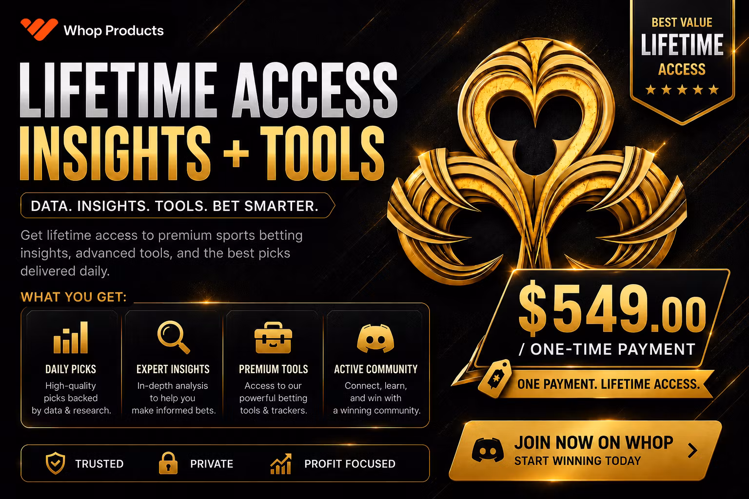 LIFETIME ONE TIME PAYMENT