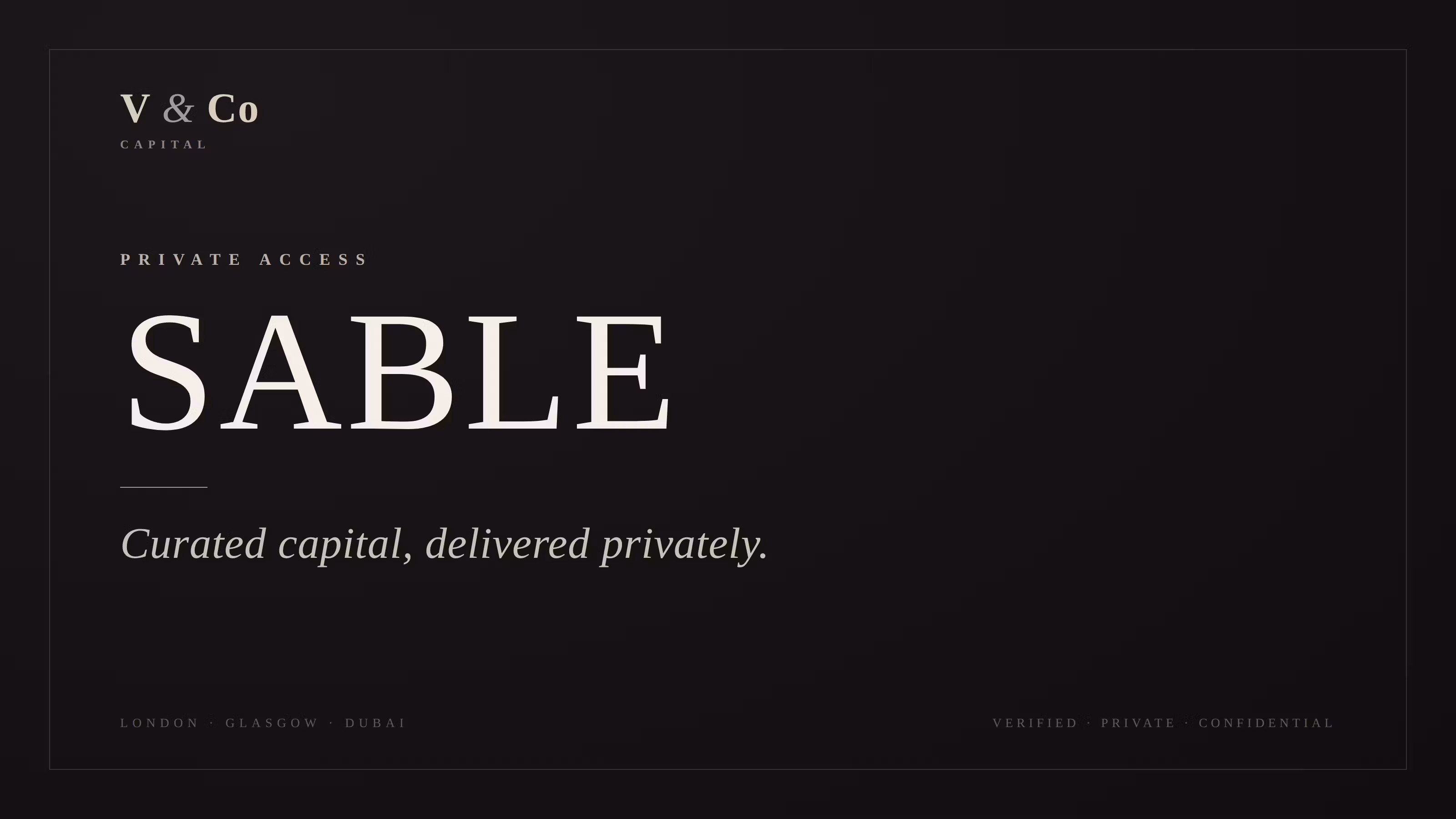 V & Co Capital