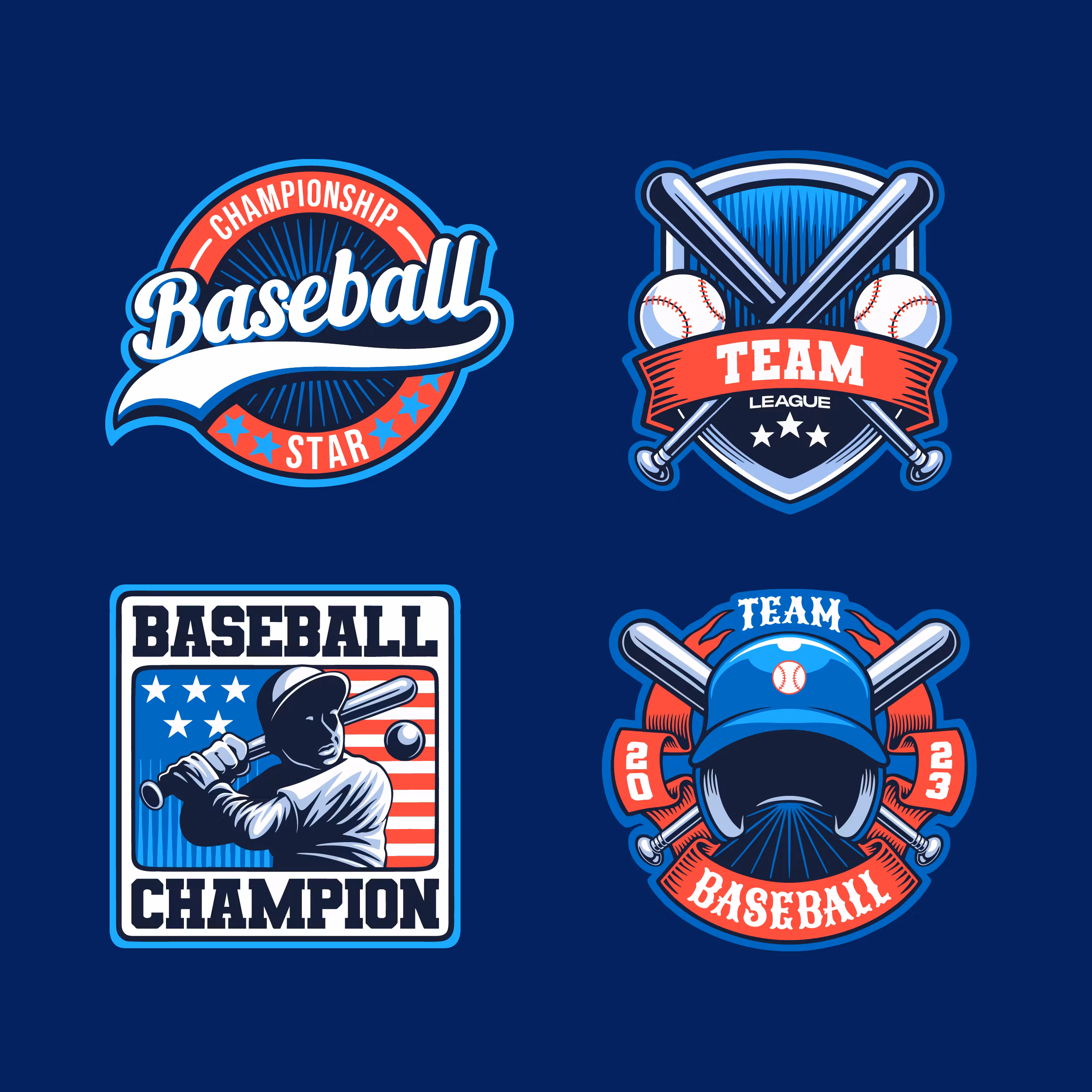 Selection Classic Baseball Logo | EPS file