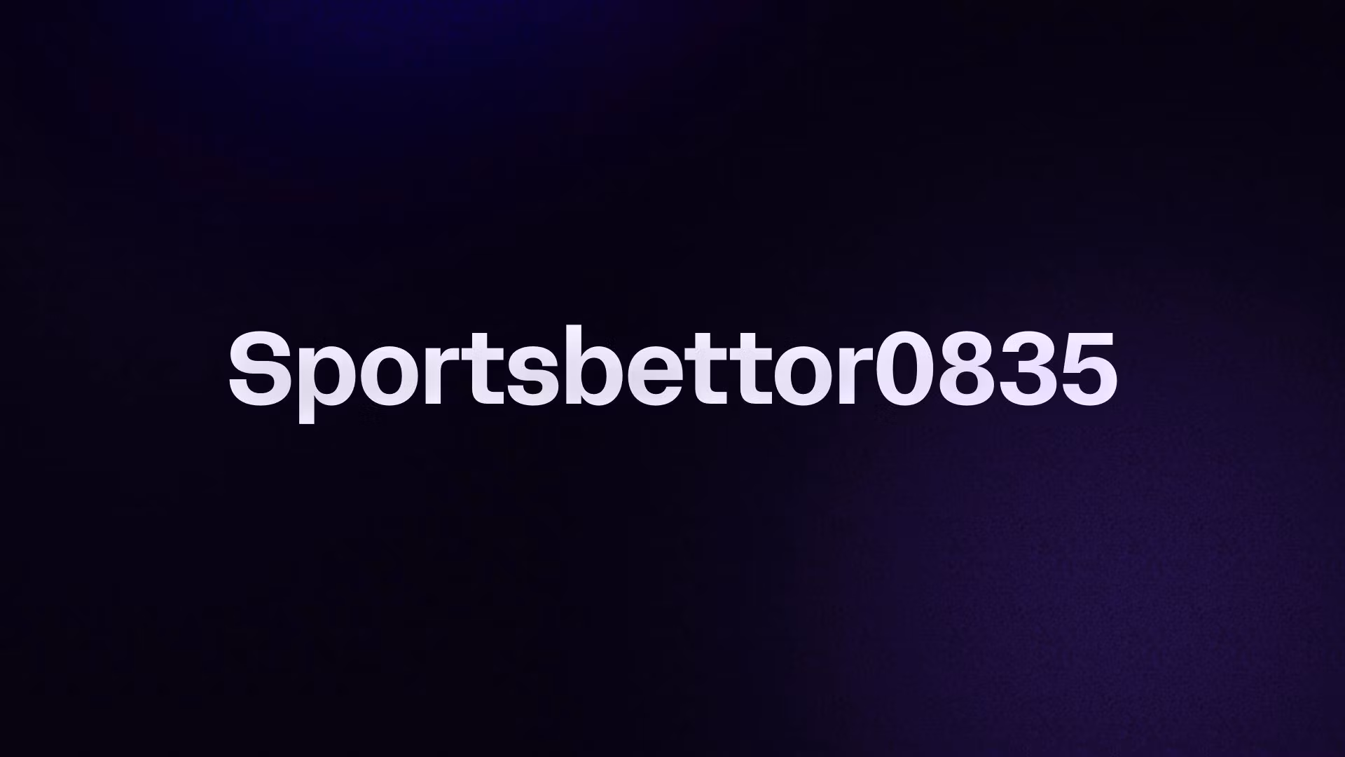 Sportsbettor0835