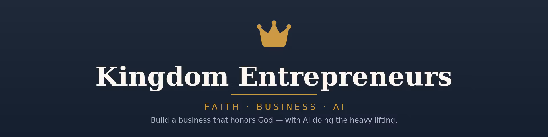 The 30-Day Faith-Led Business Starter