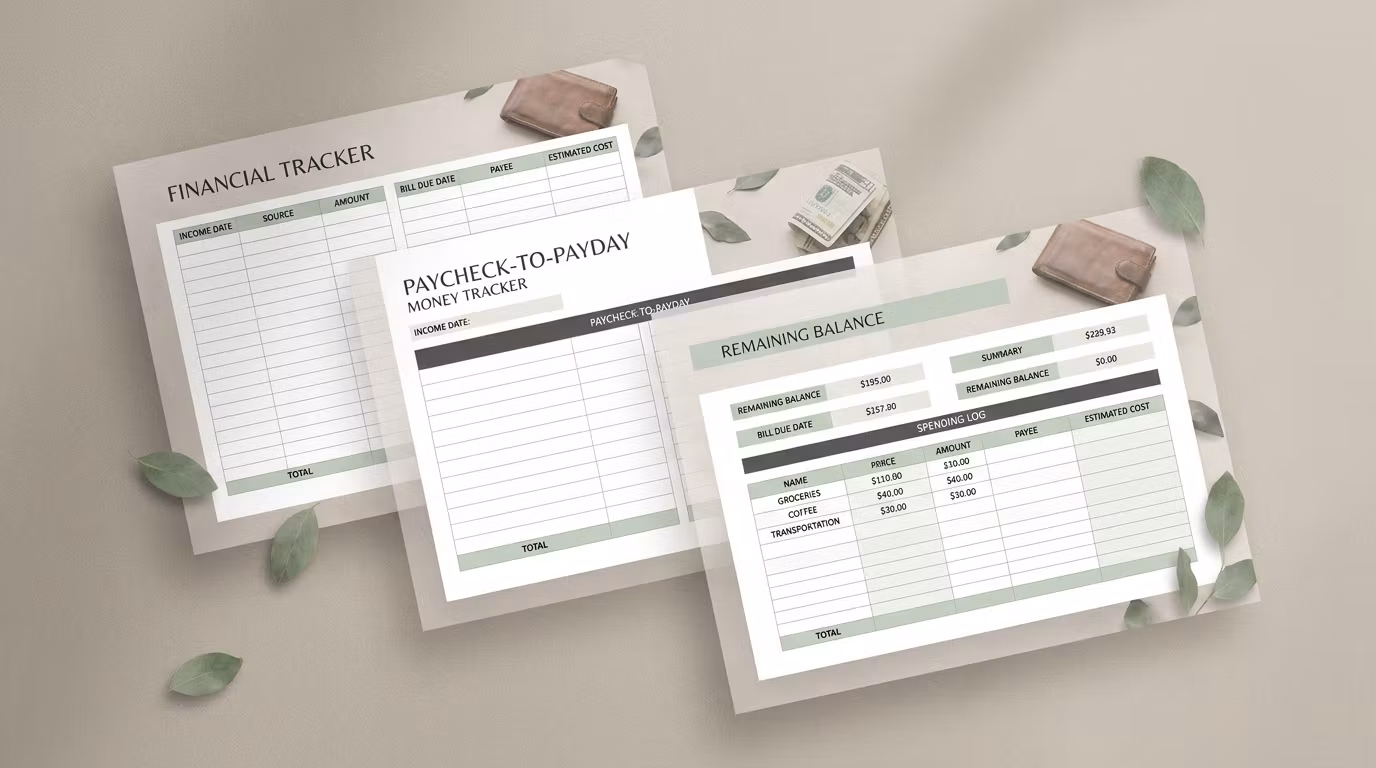 Paycheck-to-Payday Money Tracker