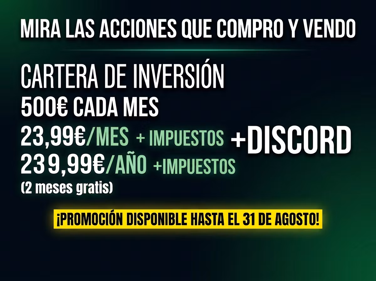 Cartera de inversión 500€/mes (Descubre que acciones compro y vendo) + Discord